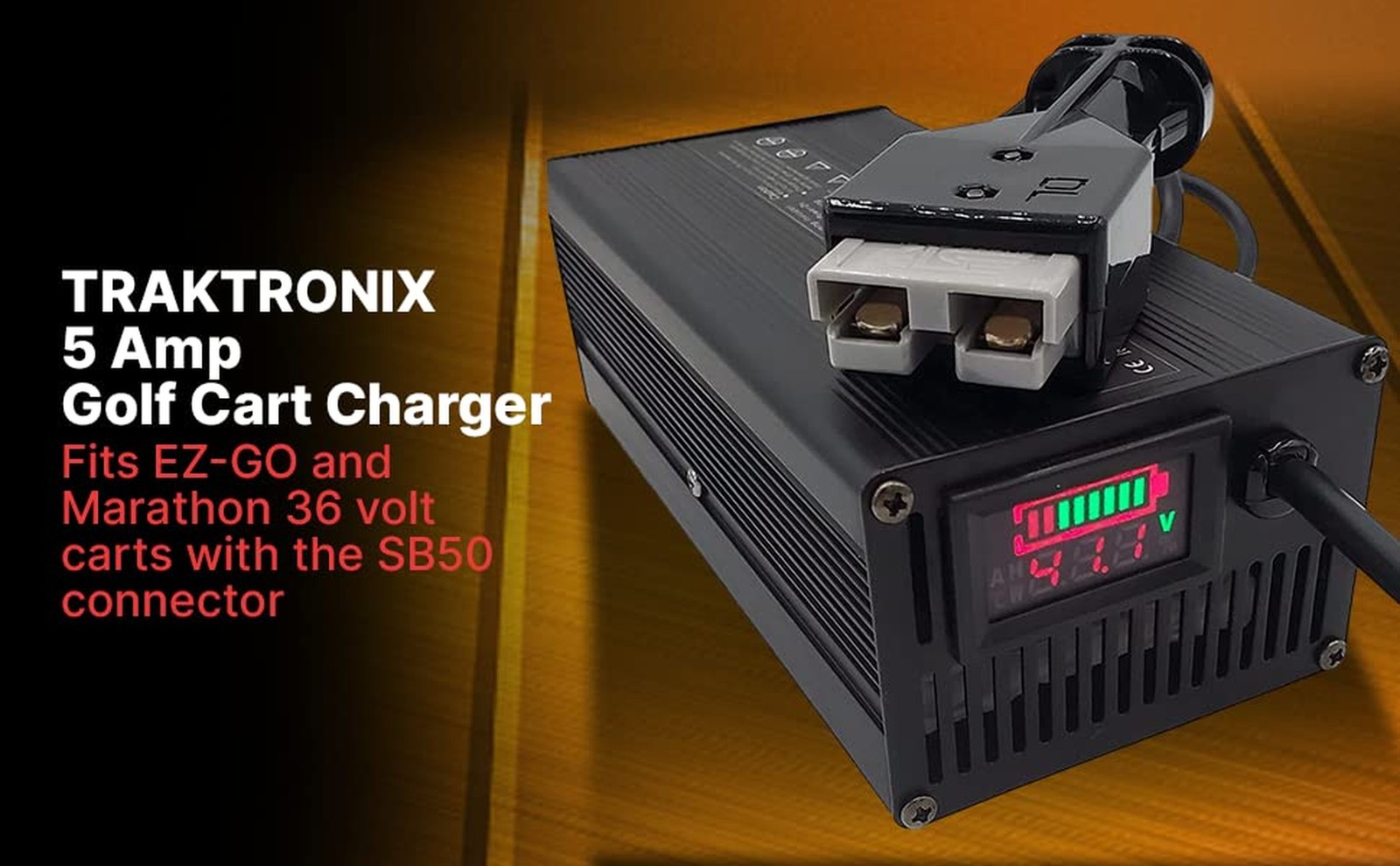 36V EZGO Marathon Golf Cart Battery Charger with SB50 Connector and… Fast Ship