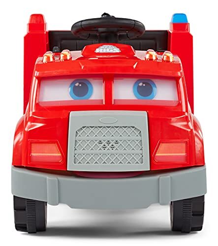 Kid Trax Real Rigs Toddler Fire Truck Interactive Ride On Toy, Kids Ages 1.5-4 Y