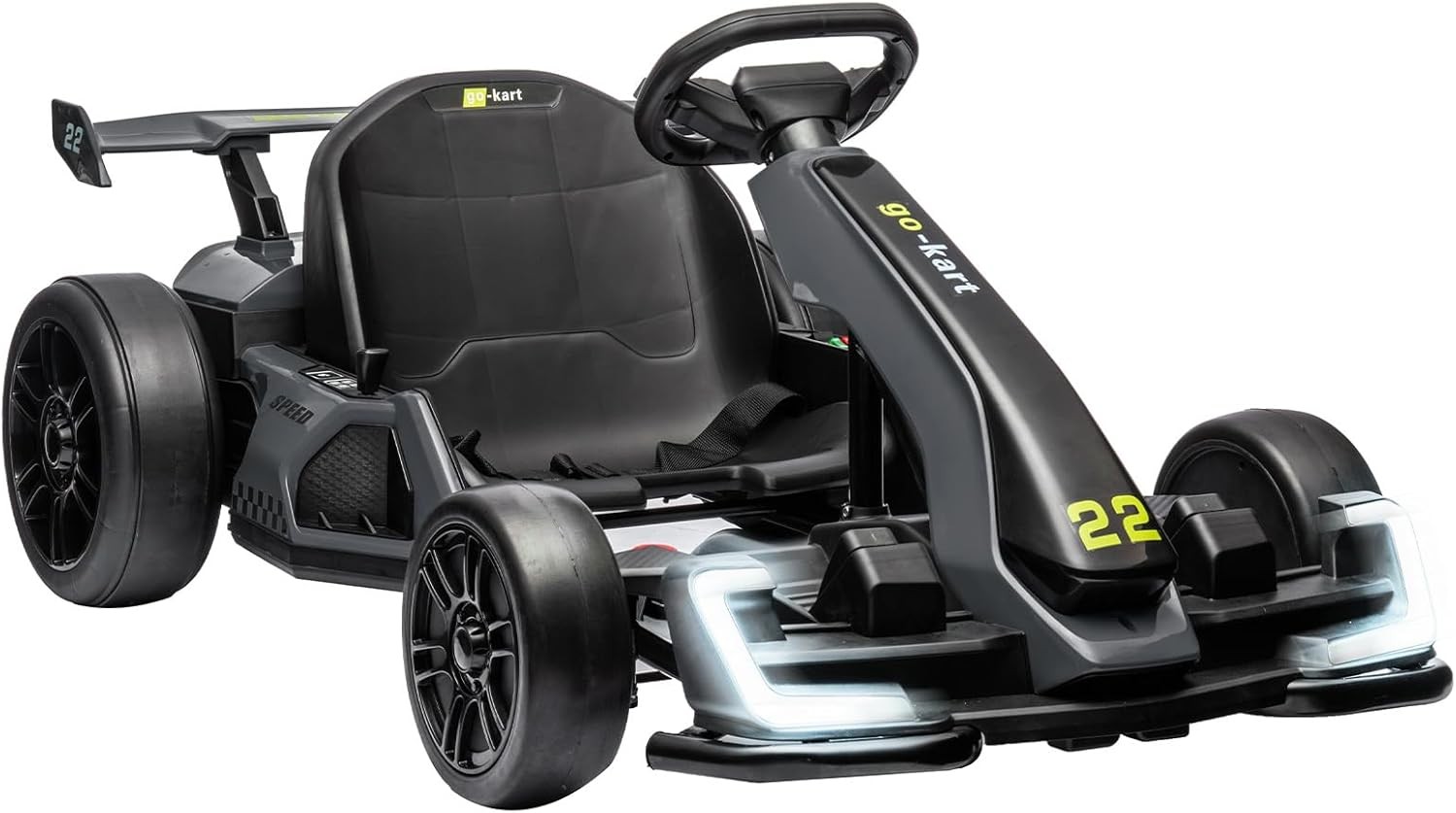 4 Wheels Pedal Go Kart for Kids, Ages 6-12 Ride On Toy, 110 lbs Load, Durable