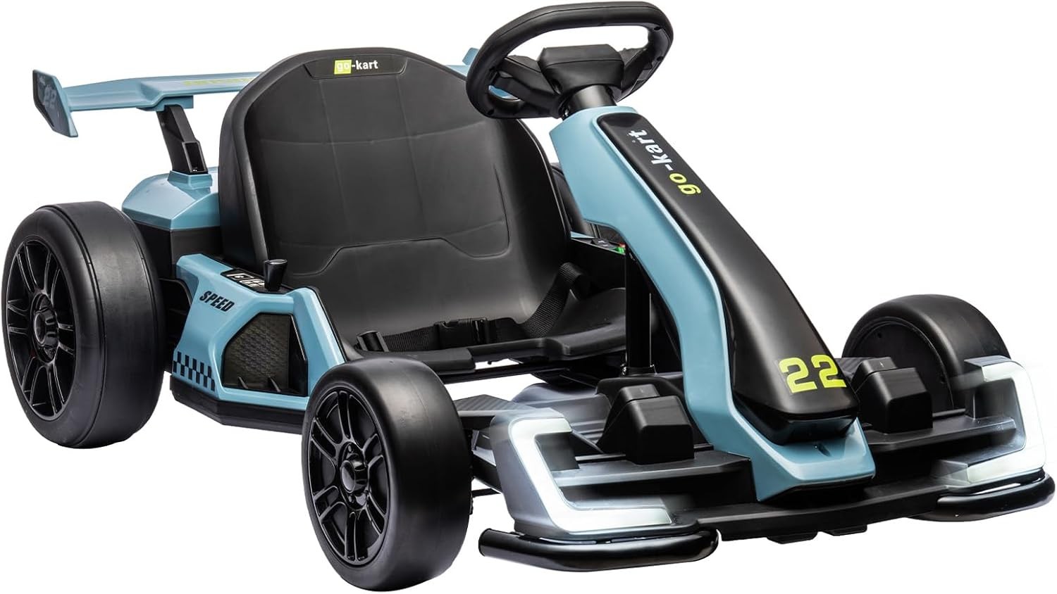 4 Wheel Kids Go Kart Pedal Ride On Car Ages 6-12 110 Lbs Capacity Outdoor Toy