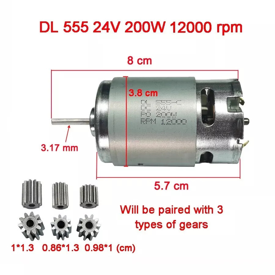 555 24V Motors For Children Electric Car Toy DL 555-C 24V High Speed High Power
