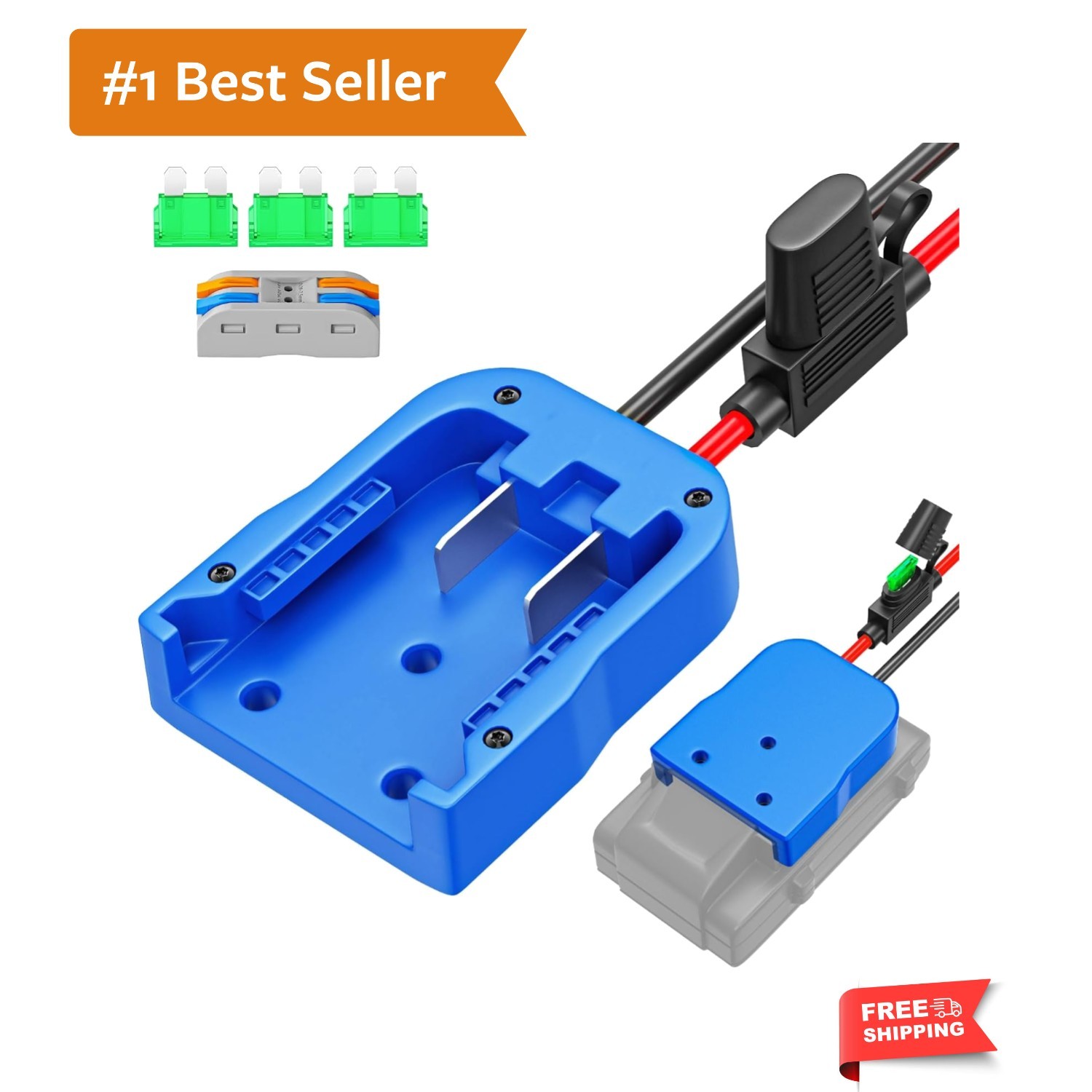 Kobalt 24V Power Wheels Adapter with Fuse Protection – Ideal for Robotics & DIY