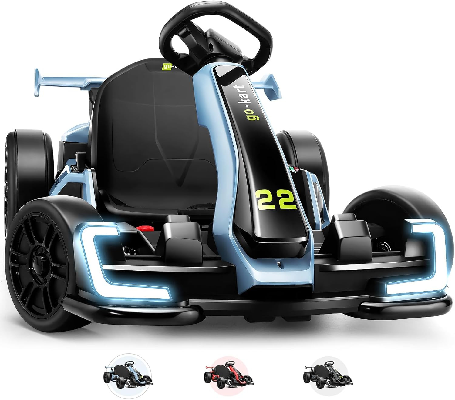 24V 8.5 MPH Electric Go Kart for Kids 300W Powerful Drift Kart W/Front EVA Wheel