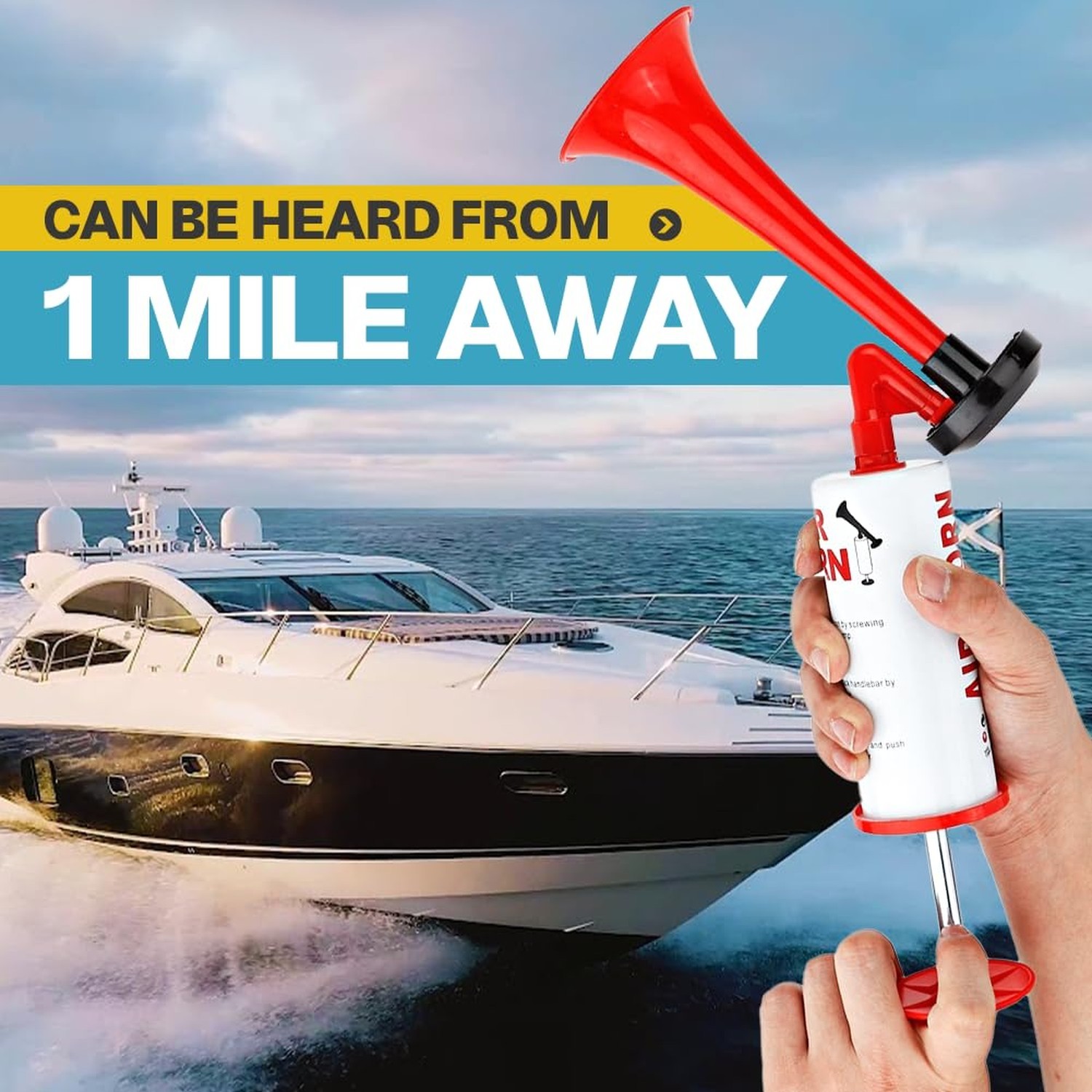 Watris Veiyi Air Horn, Handheld Airhorn Loud Noise Maker, Handheld Air Pump L…