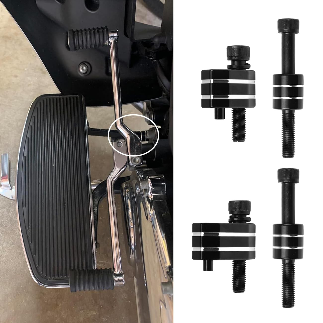 Driver Floorboard Outward Extension 1″ Spacer Extenders Kit Compatible With F…