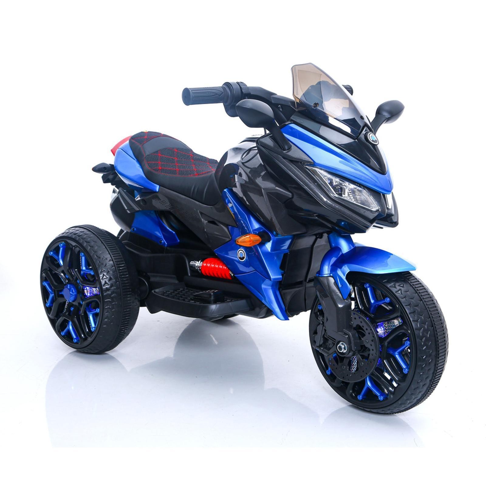 Manual Throttle Ride on Kids Bikes Riding Toys with PU Seat and Foot Brake for