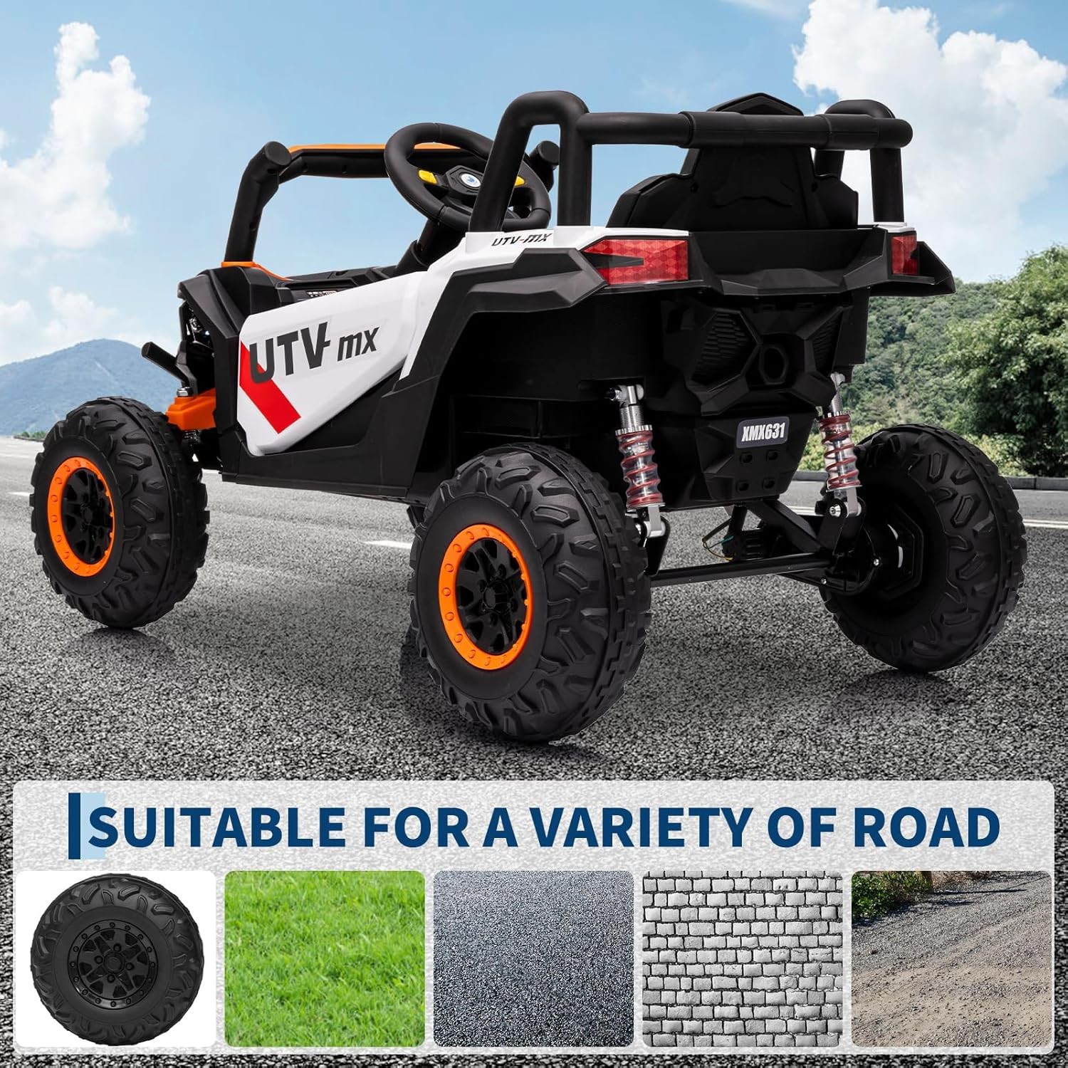12V Kids Ride On Car UTV Truck Remote Control 4WD/2WD Electric Vehicle w/ Music