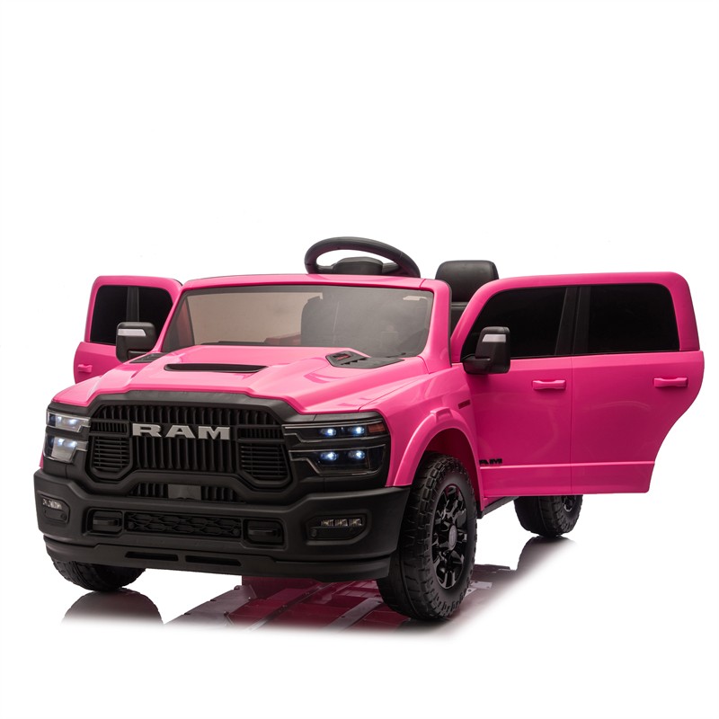 24V 160W Dodge RAM 2-Seater Kid Ride On Truck w/ Remote Control 2WD Car for 3-6