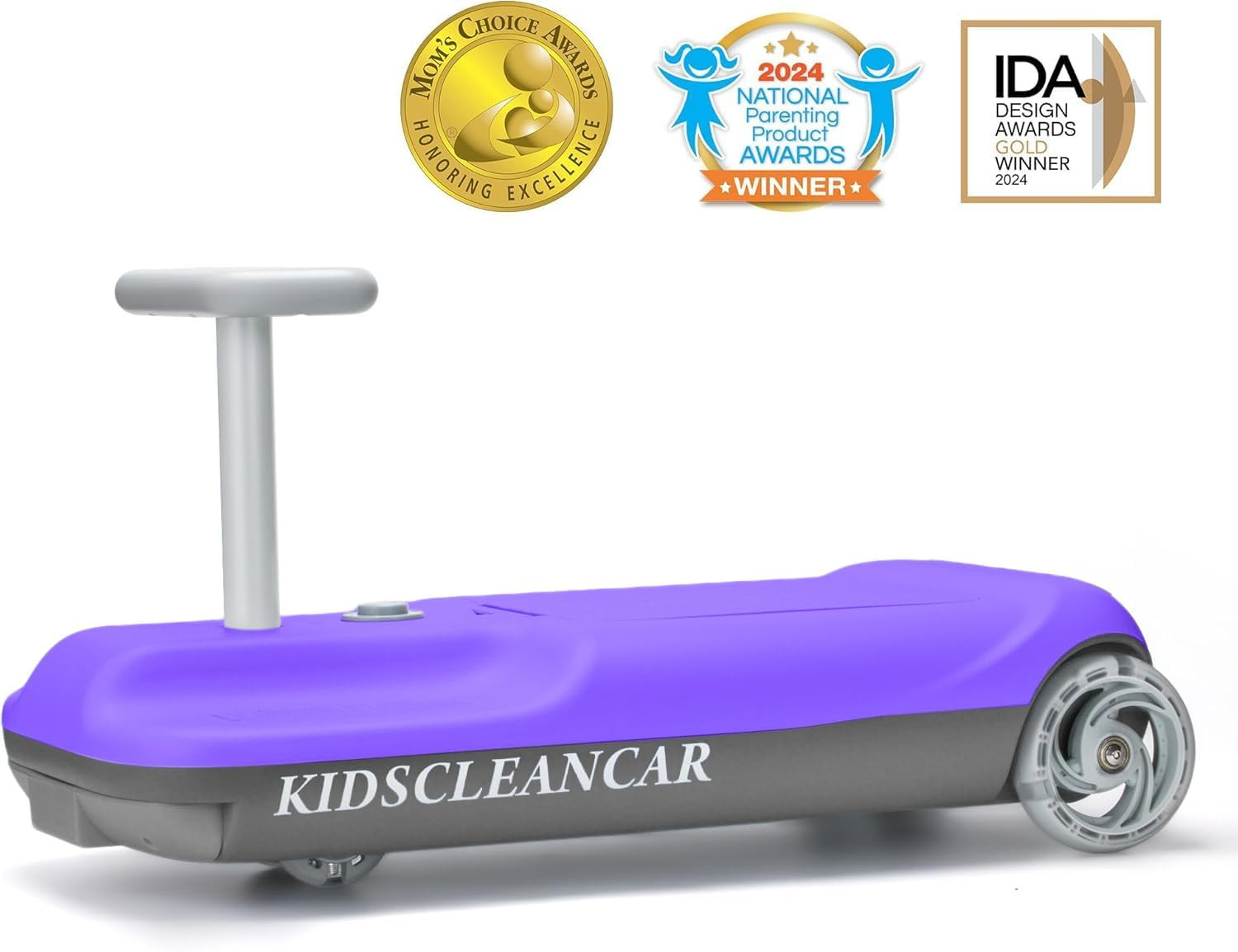 12V Ride-On Car with Cleaning Fun, 3 in 1 Gokart, Soft-Start, 5-Speed Adjustable