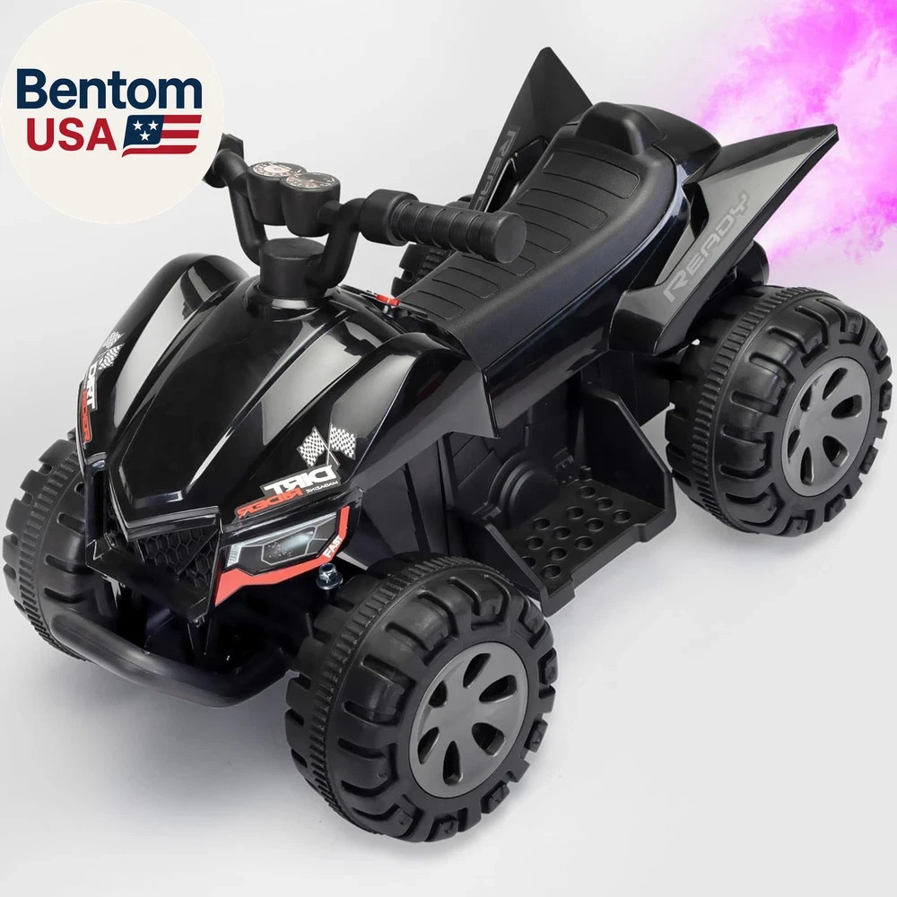 Ride on Toy for Toddler, 25W 4 Power Wheels with Cool Spraying System, 4-Wheeler