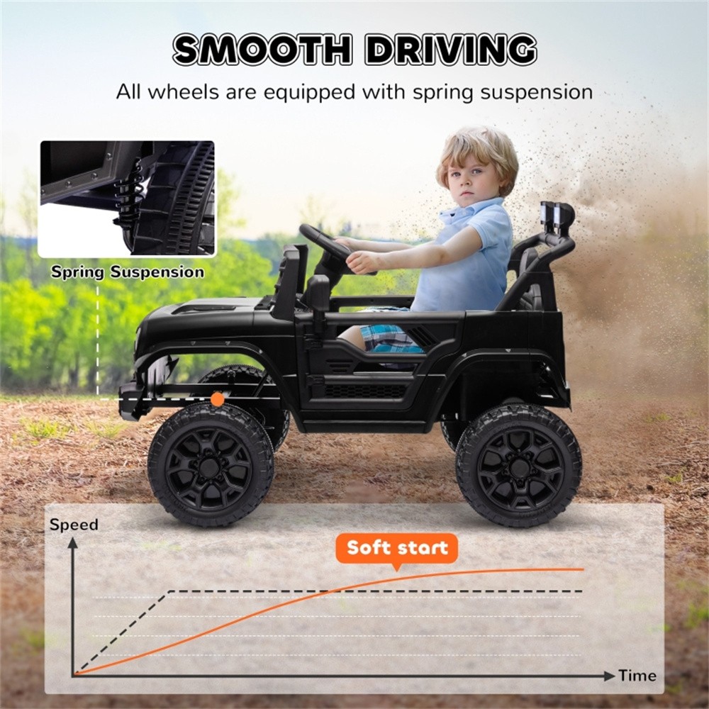 Ride On Car for Kids, Children’s Car, with 12V Dual Motors Remote Control Drive