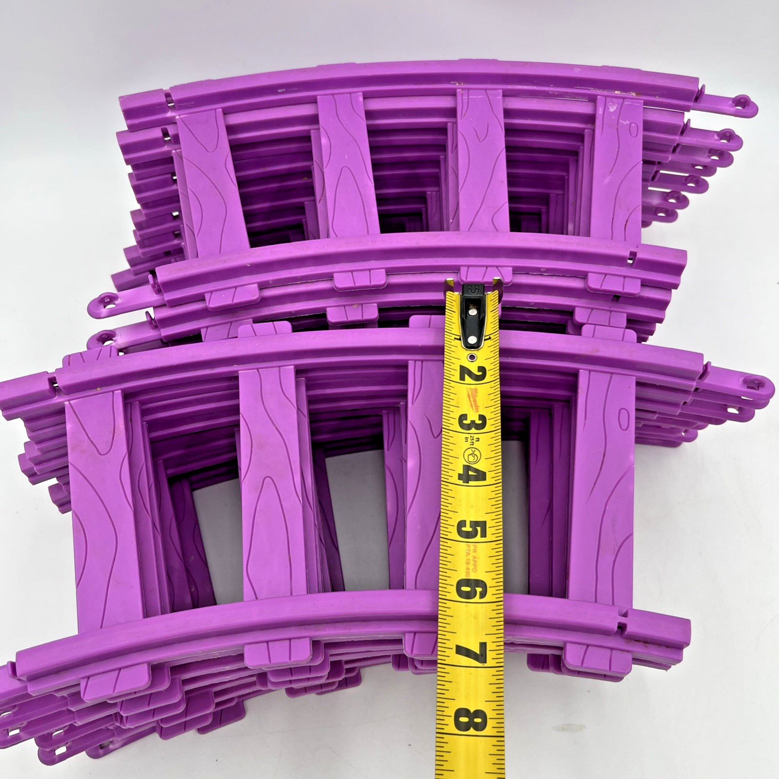 Kiddieland Disney Ride on Motorized Mickey Mouse Train TRACKS ONLY 18 Pc Purple