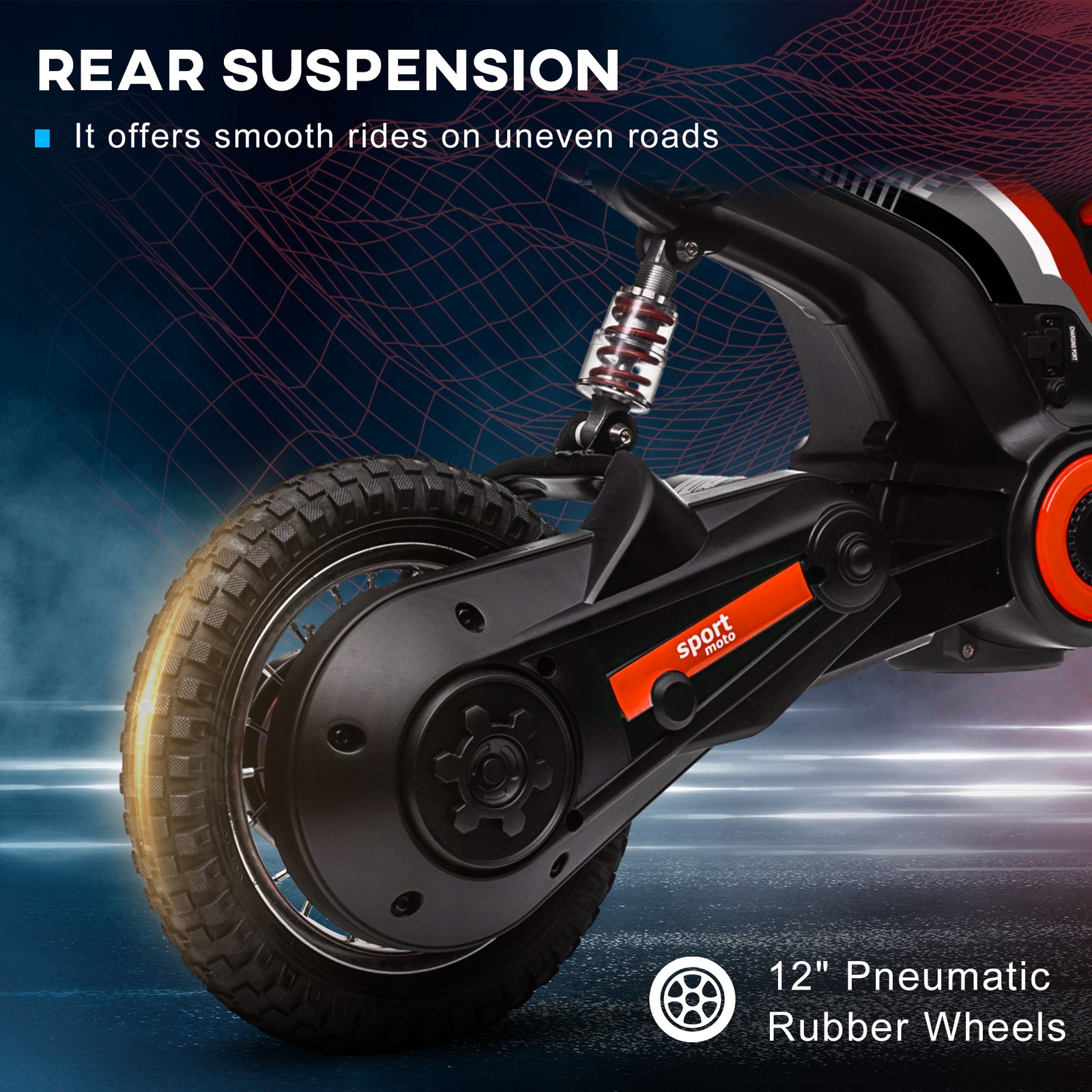 24V 350W 15 MPH Electric Dirt Bike Motorcycle w/ Twist Grip, Red