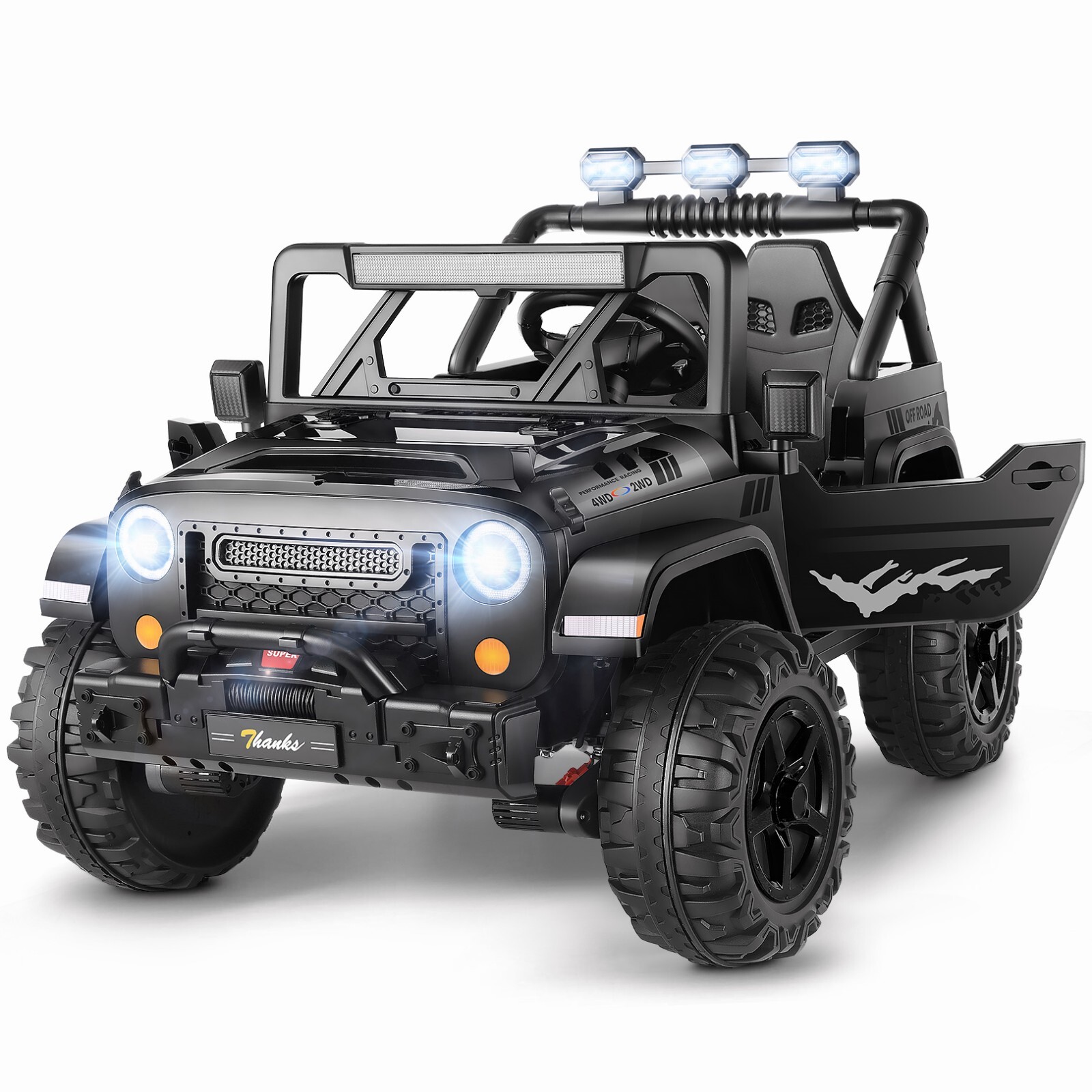 2 Seaters Ride On Truck for Kids 24V Battery Powered Electric Vehicle Toy Car##