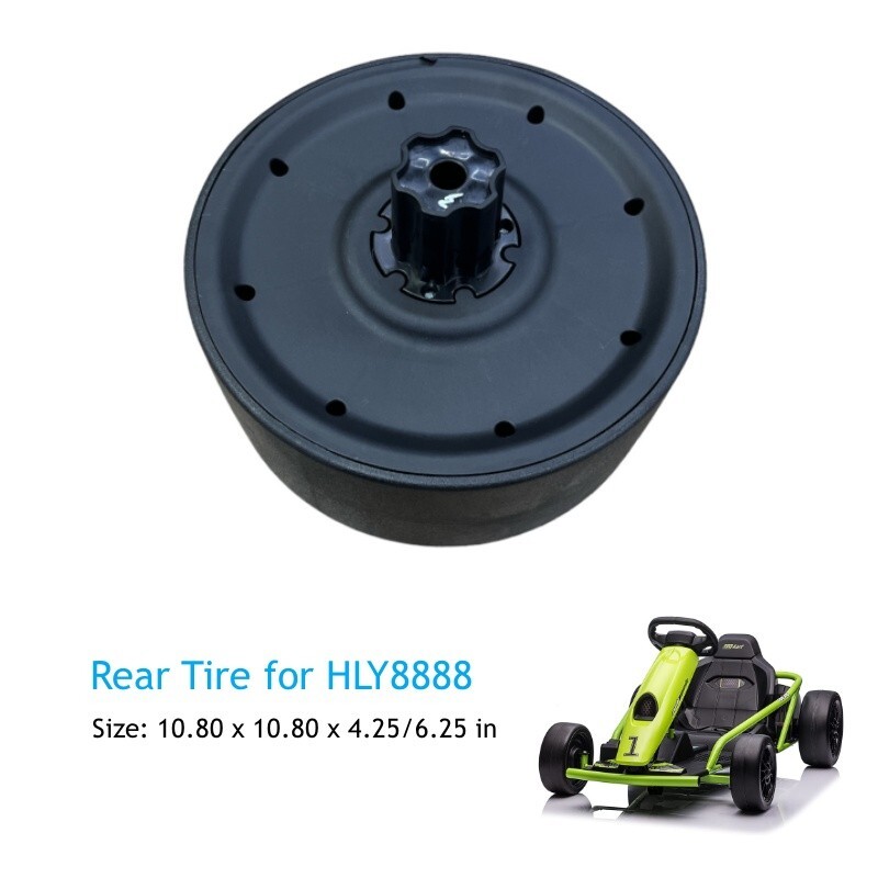 FRONT REAR RUBBER TIRE FOR HLY8888 KIDS RIDE ON GO-KART TOY CAR REPLACEMENT