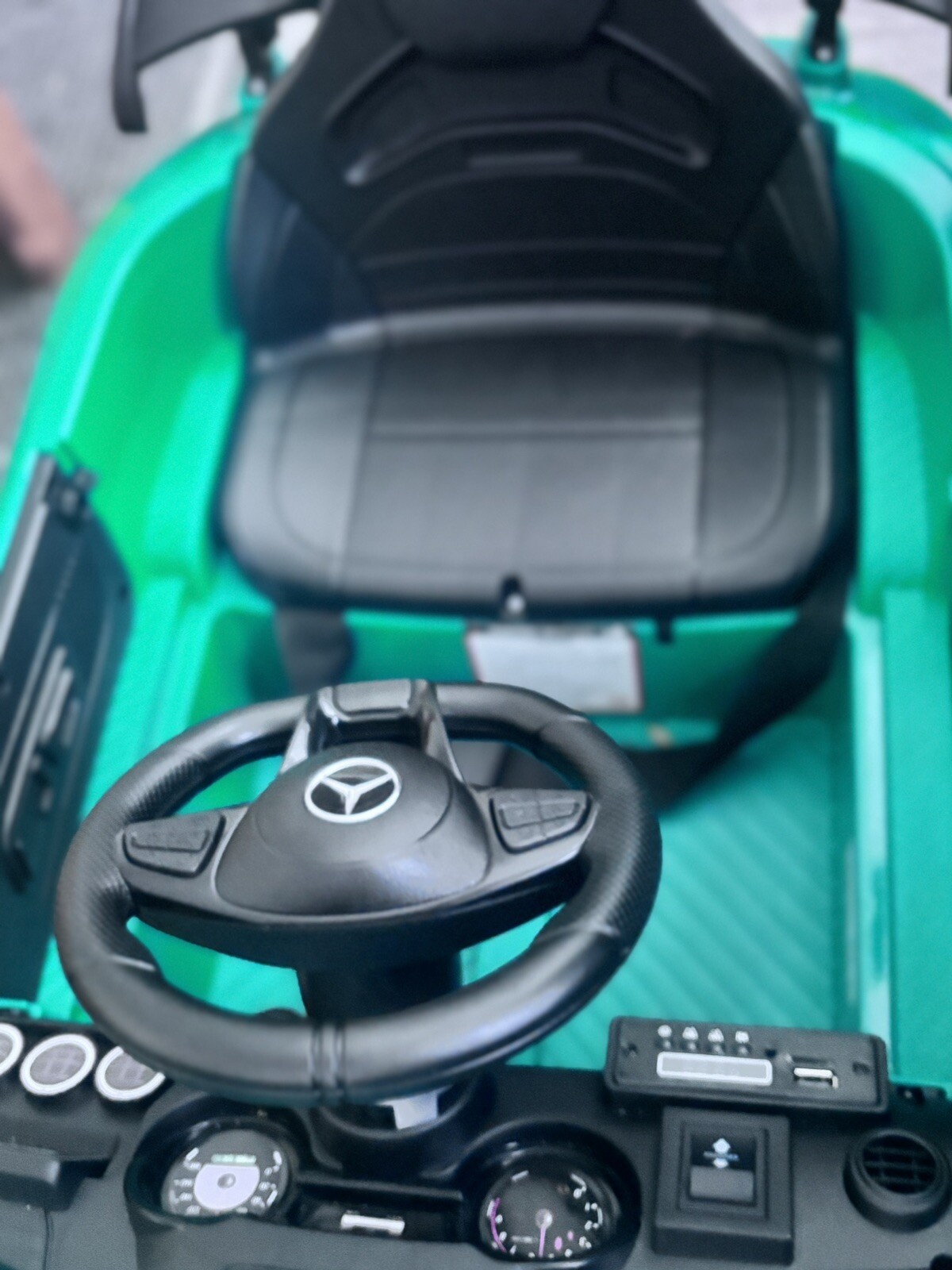 Kids Ride on Car Mercedes Benz AMG GT-R Electric Battery Powered Car – Red/White