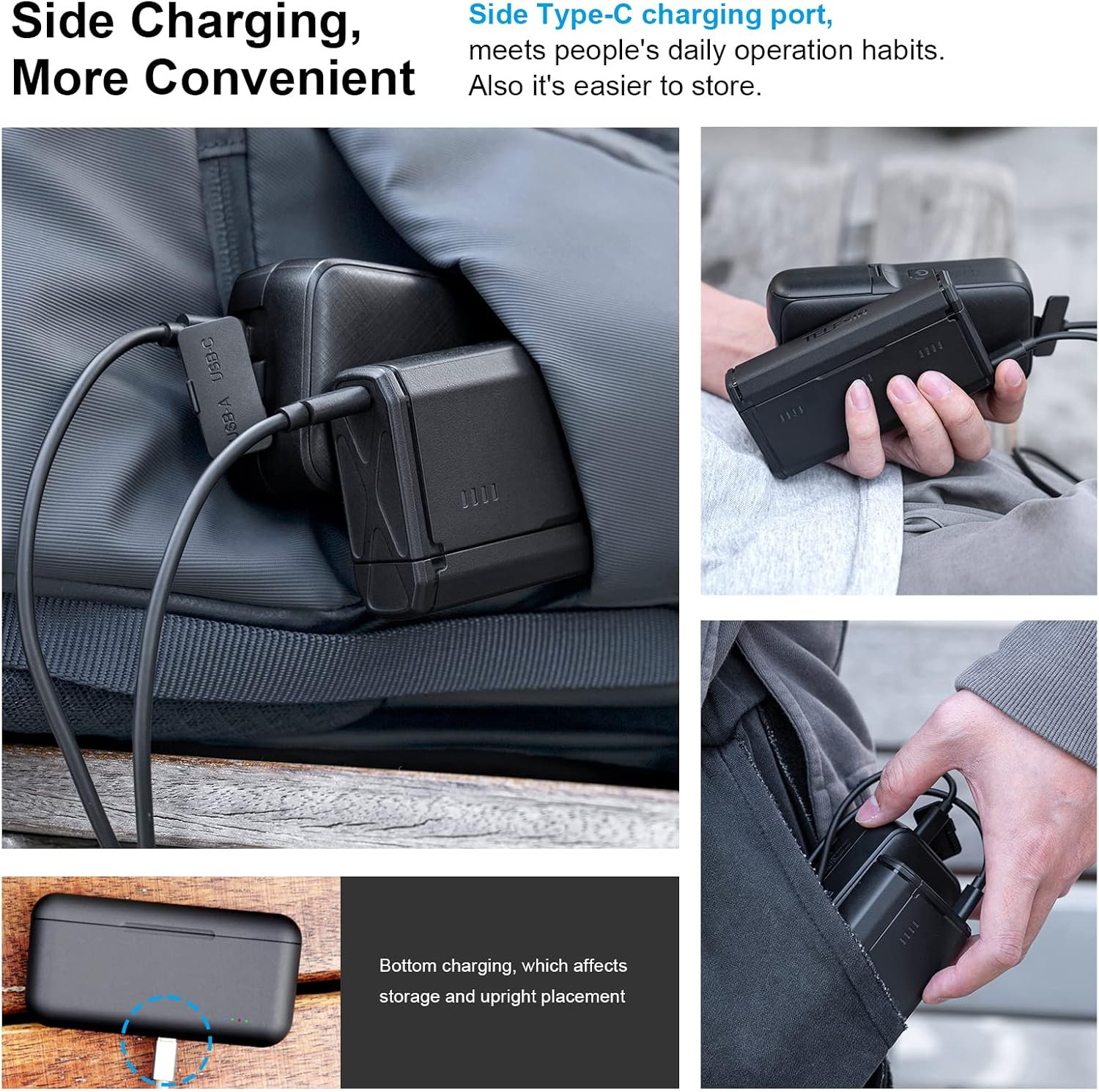 Enduro Battery Charger with Smart Power Indicator and Side Charging