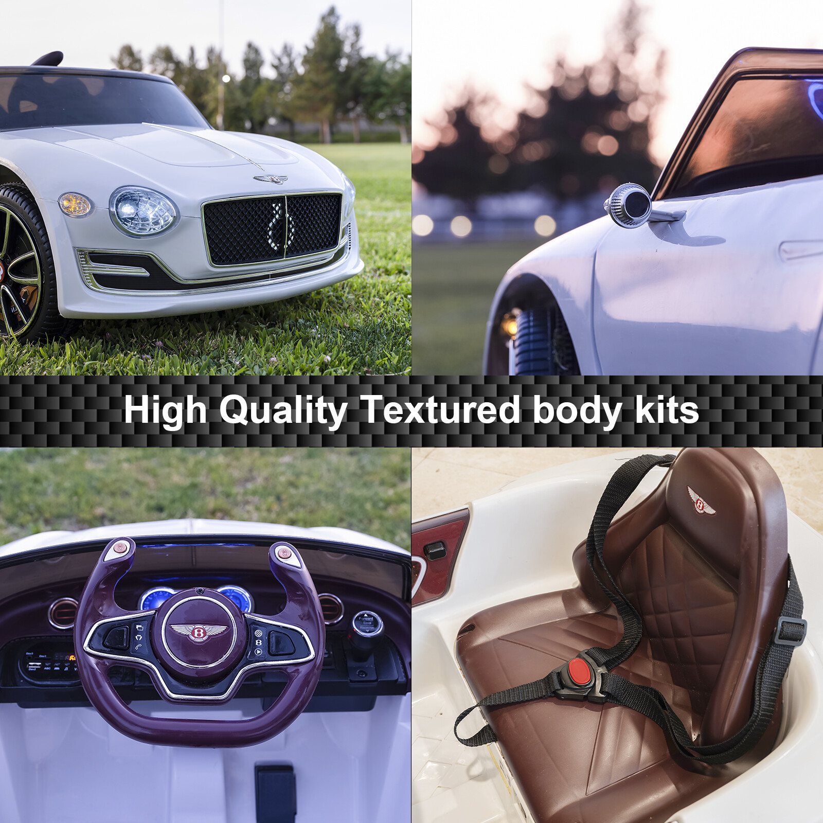 LICENSED BENTLEY Style Kids Ride on Car 12V Child Toy Electric w/ Remote Control