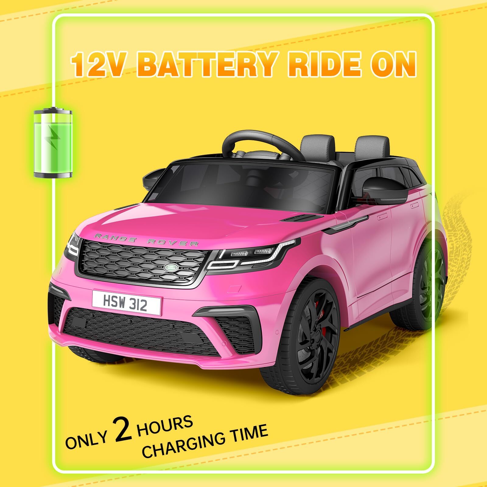 🔥Kids Ride On Car with Remote Licensed Land Rover Kids Electric Car for Kids 3-
