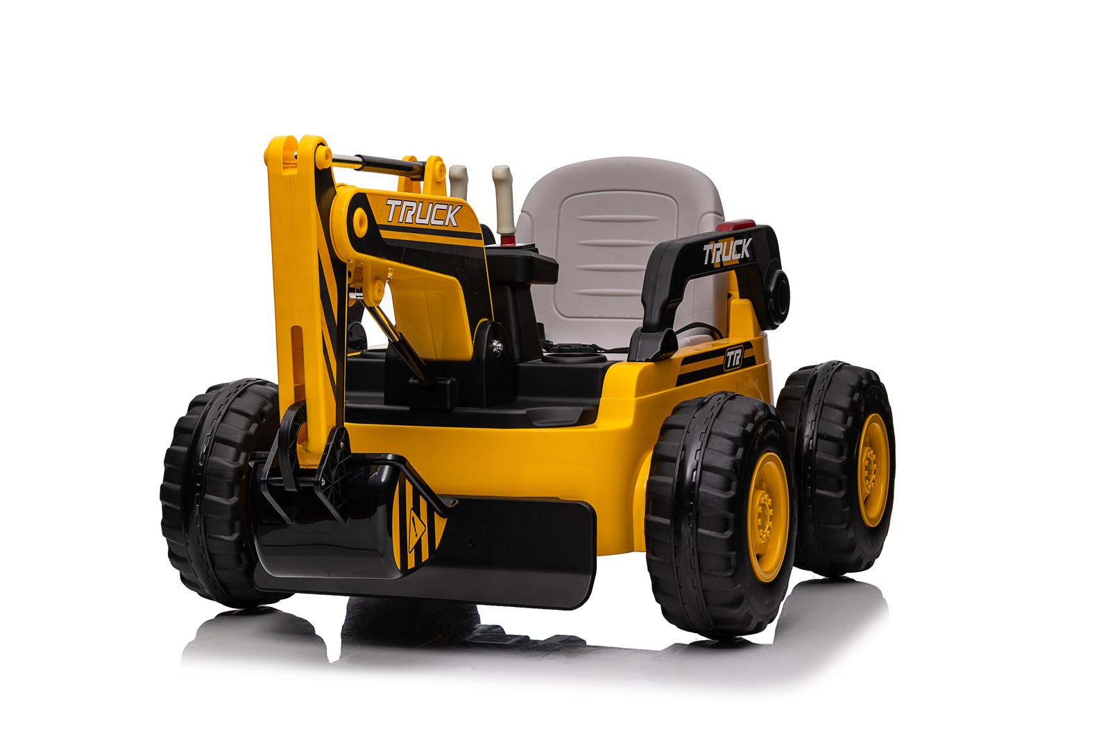 12V 10AH Electric Toy Excavator 4WD Battery Powered Sand Digger w/Remote Control