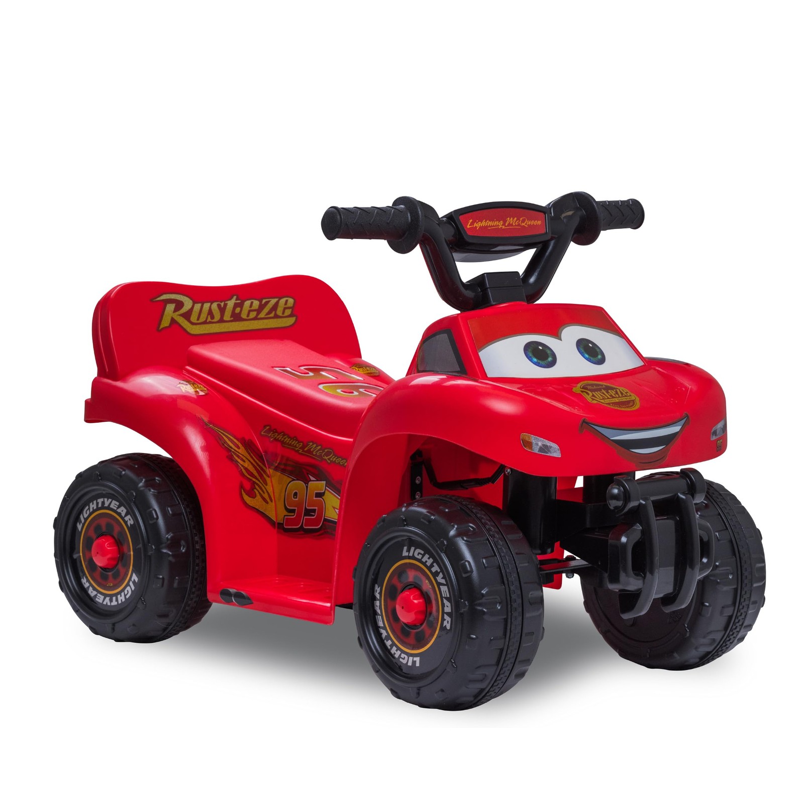 Kid Trax Toddler Disney Cars Quad Ride On Toy Kids 1.5-3 Years Old 6 Volt