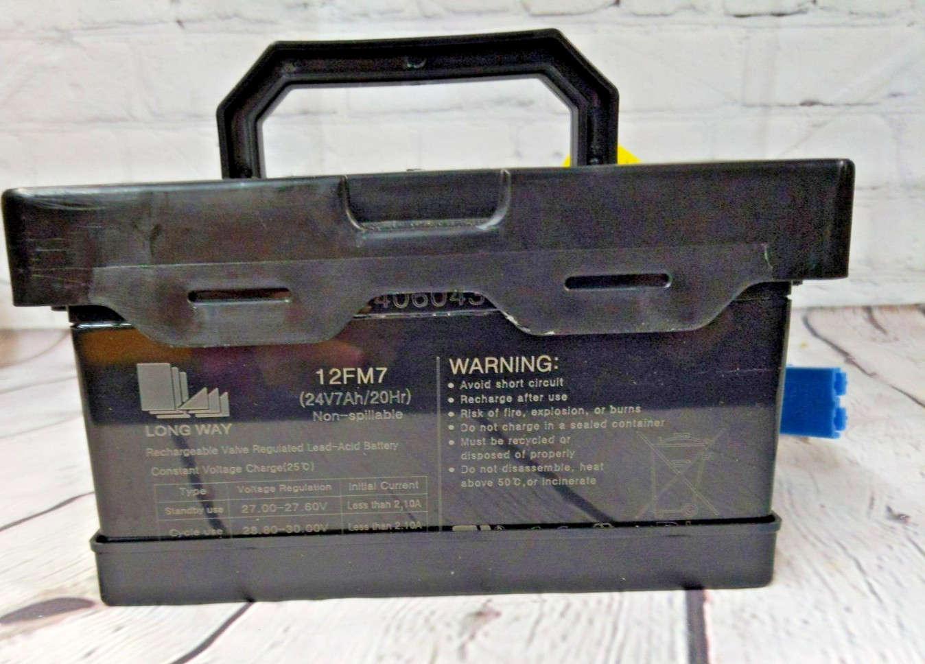 Dynacraft 24V Trail Rider Replacement Battery with Case 24 Volt 7 Amp