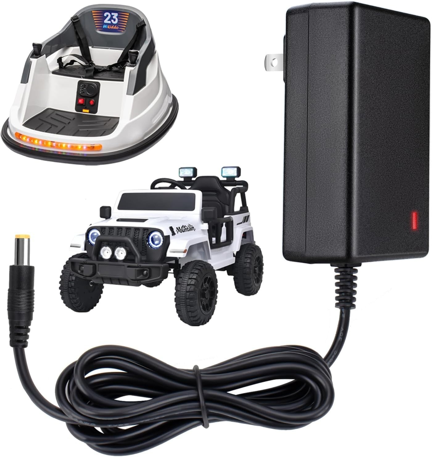 Fast Charging 12V Battery Charger for Wranglers & Ride-On Cars – Certified