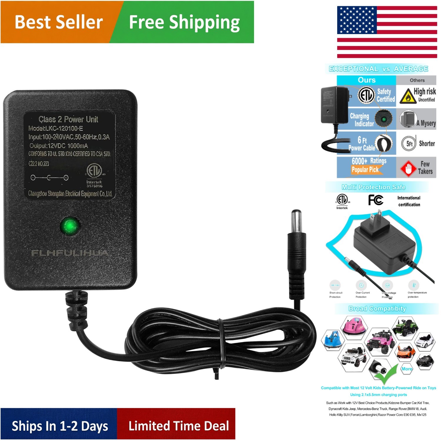 Automatic 12V Battery Charger for Best Choice Ride-On Toys – Parents’ Pick