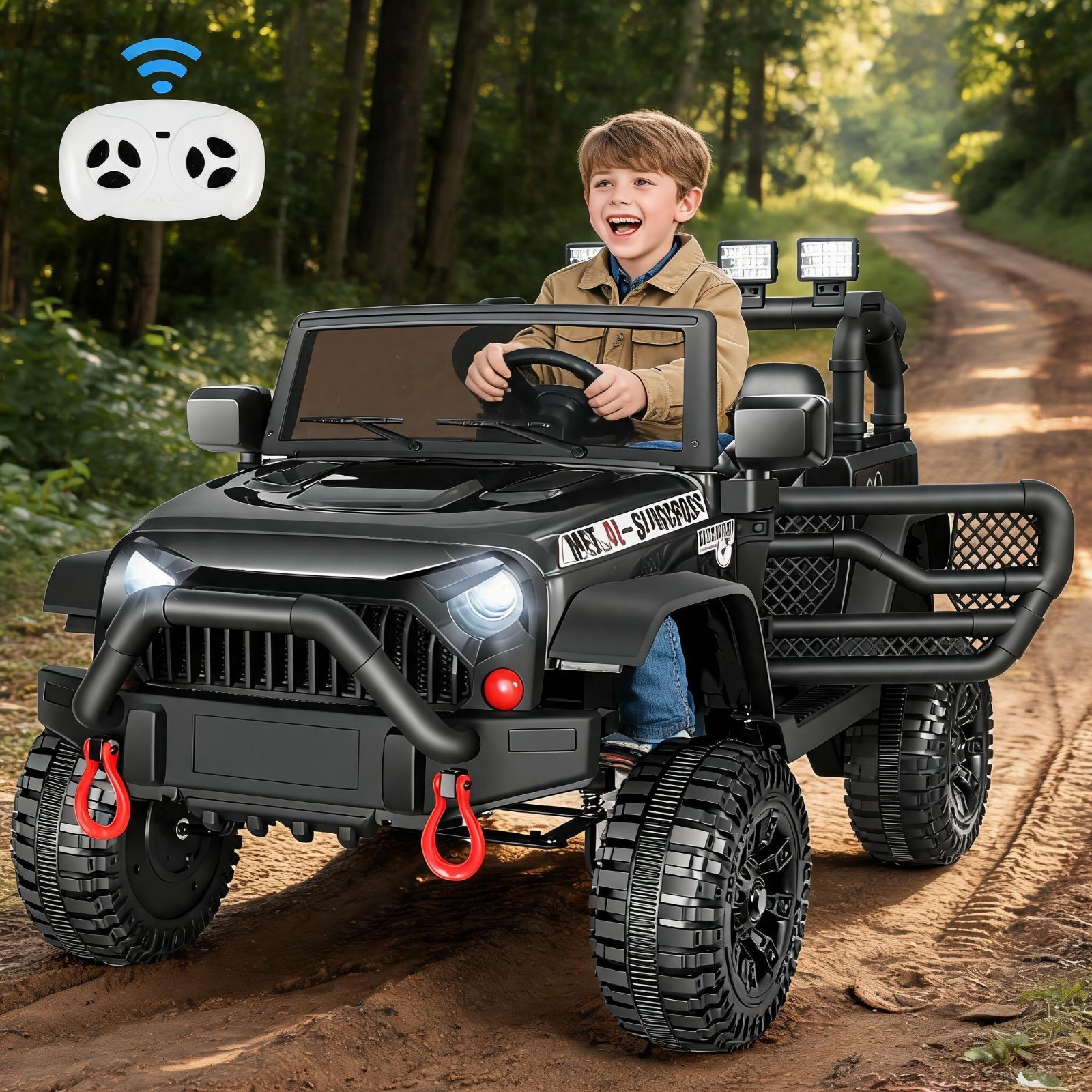 24V Kids Electric Car Ride on Toy 4X4 400W Battery Power w/Parent Remote Control