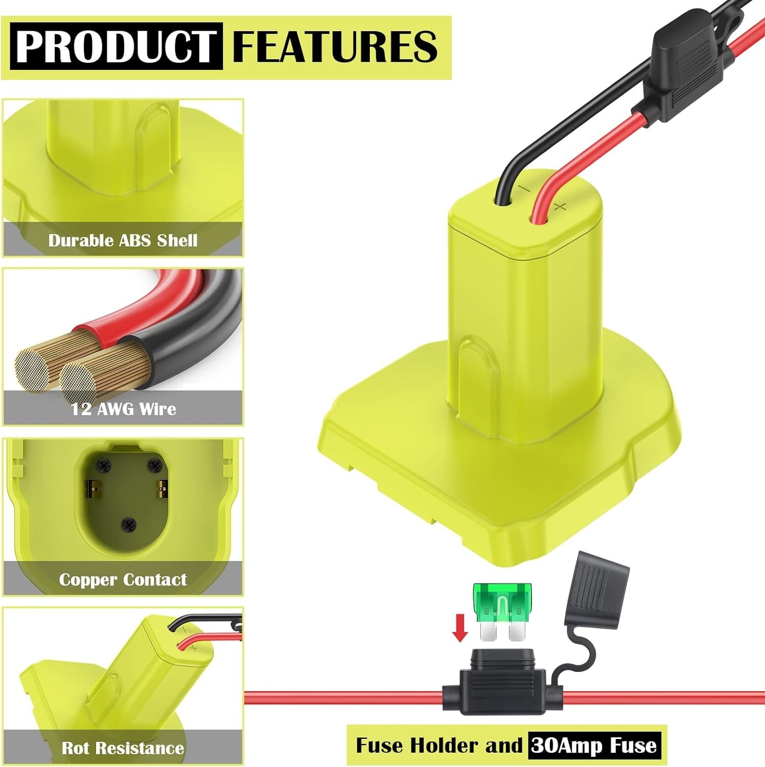 2-Pack Ryobi 18V Battery Adapter for Power Wheels – Upgrade Your Ride-On Toys