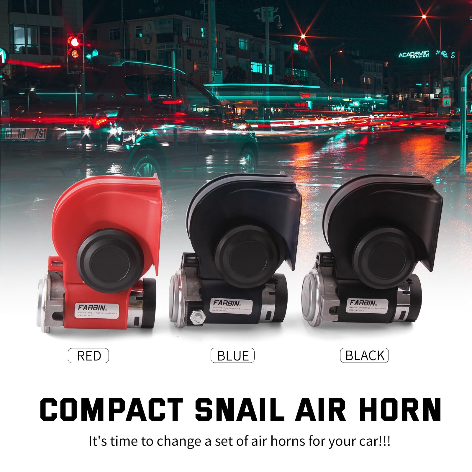 Train Horn for Truck 12v 150db Loud Car Horn Snail Air Horn with Air Pump for…