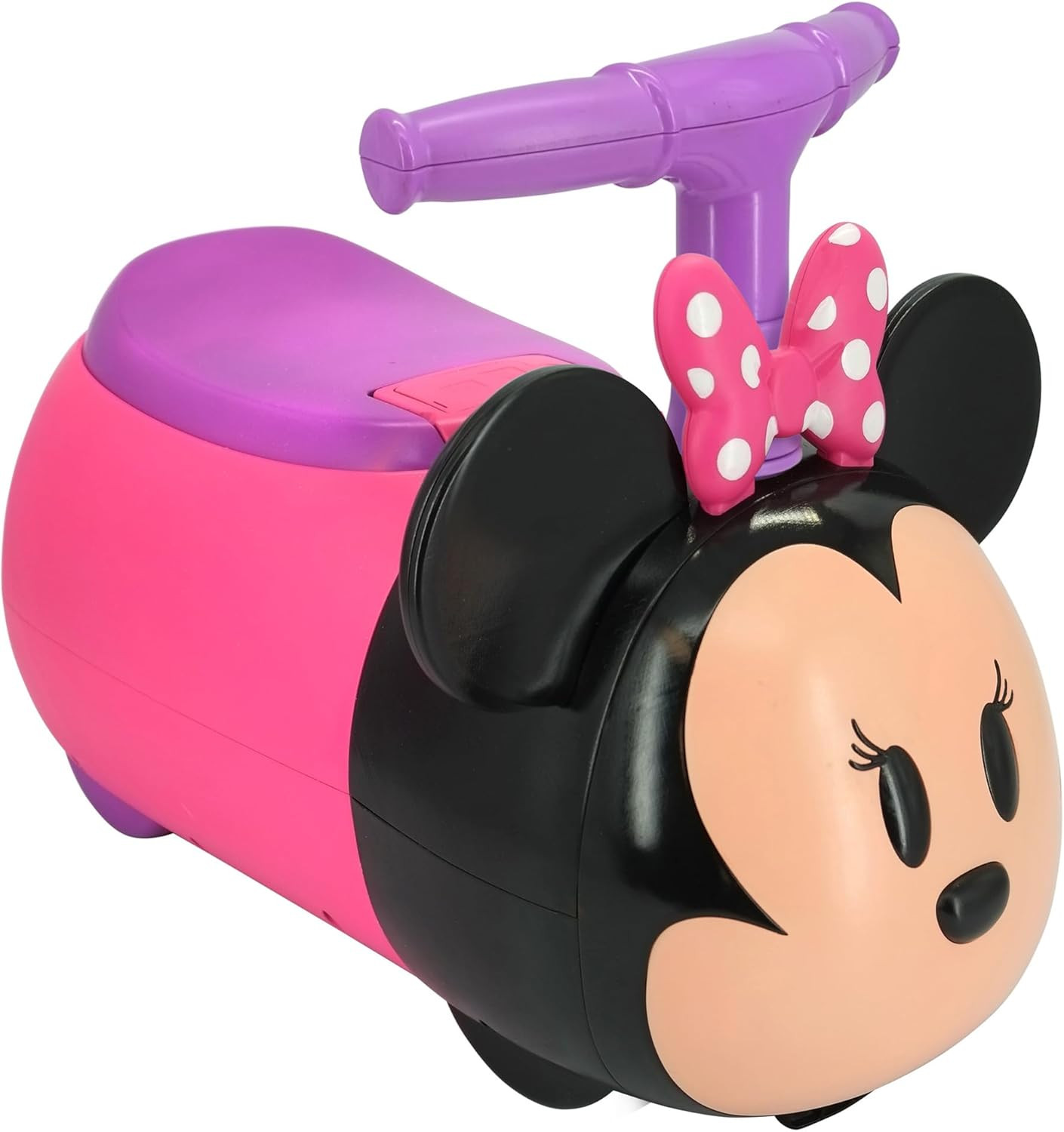 Minnie Mouse Zoom Zoom Ride-On Car with Lights & Sounds, Interactive Dashboard,
