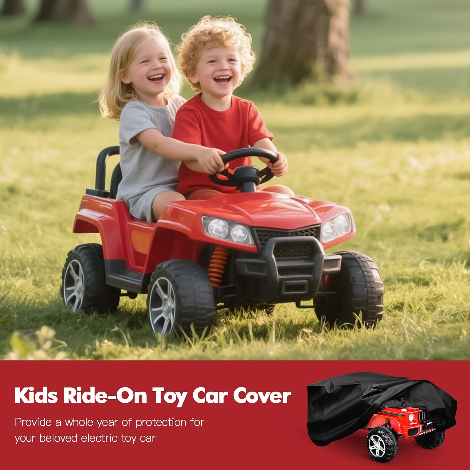 Ride-On Car Cover, 52 x 26 x 22inch Outdoor Water Resistant Protection Cover …