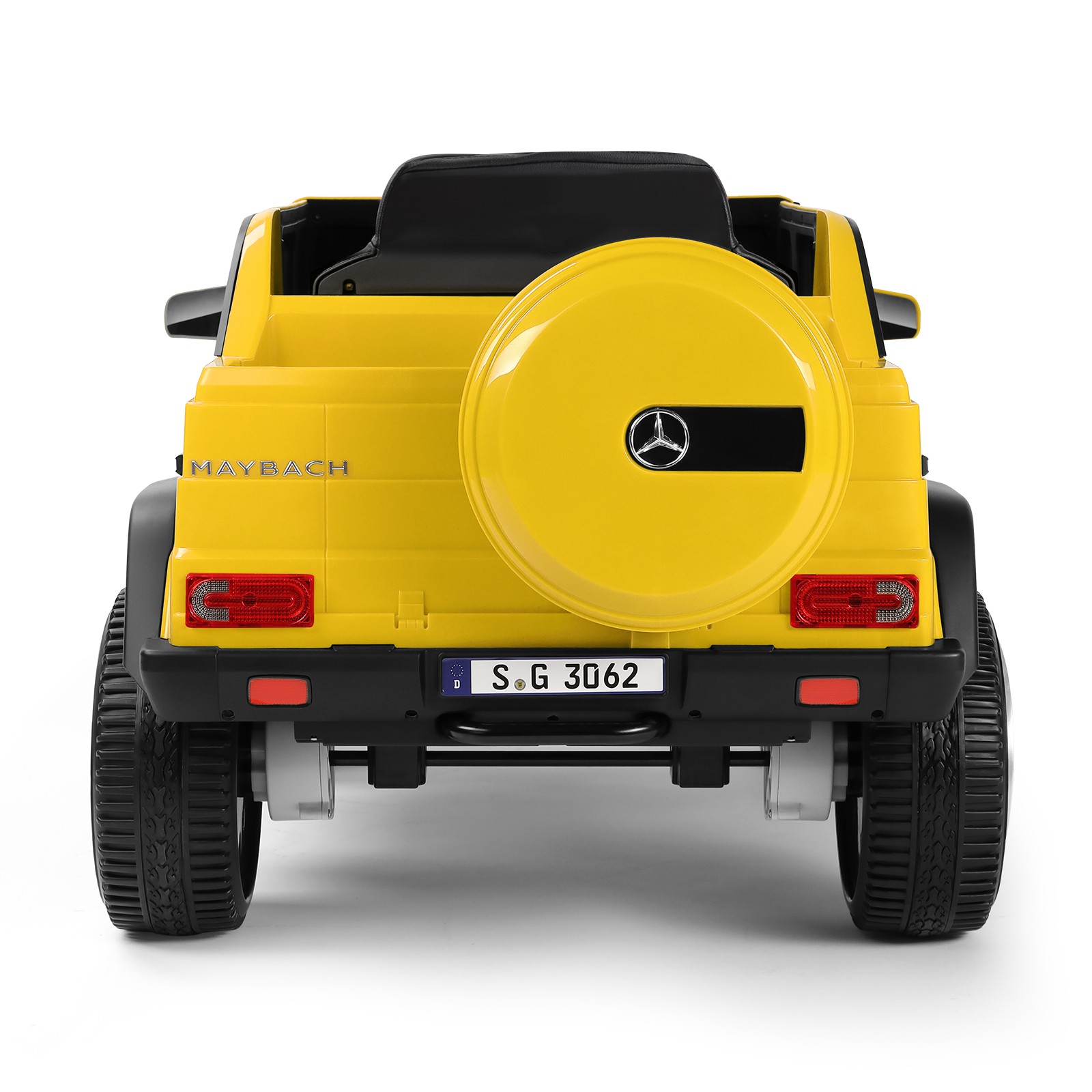 New 12V Battery Kids Yellow Ride On Mercedes-Benz Car w/3 Speed,LED,Music,Remote