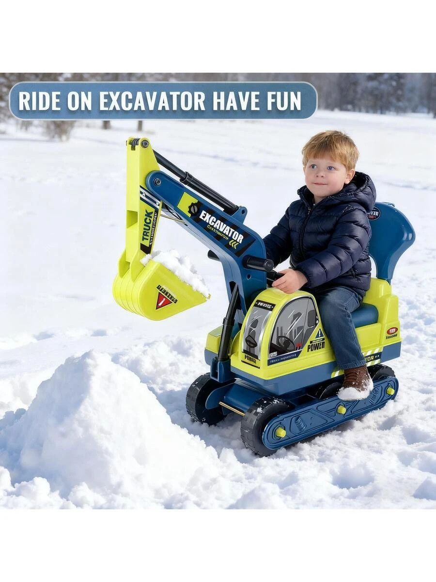 NEW Excavator Ride On Toy Sand Digging 3-8 Years Boys Girls FREE SHIPPING