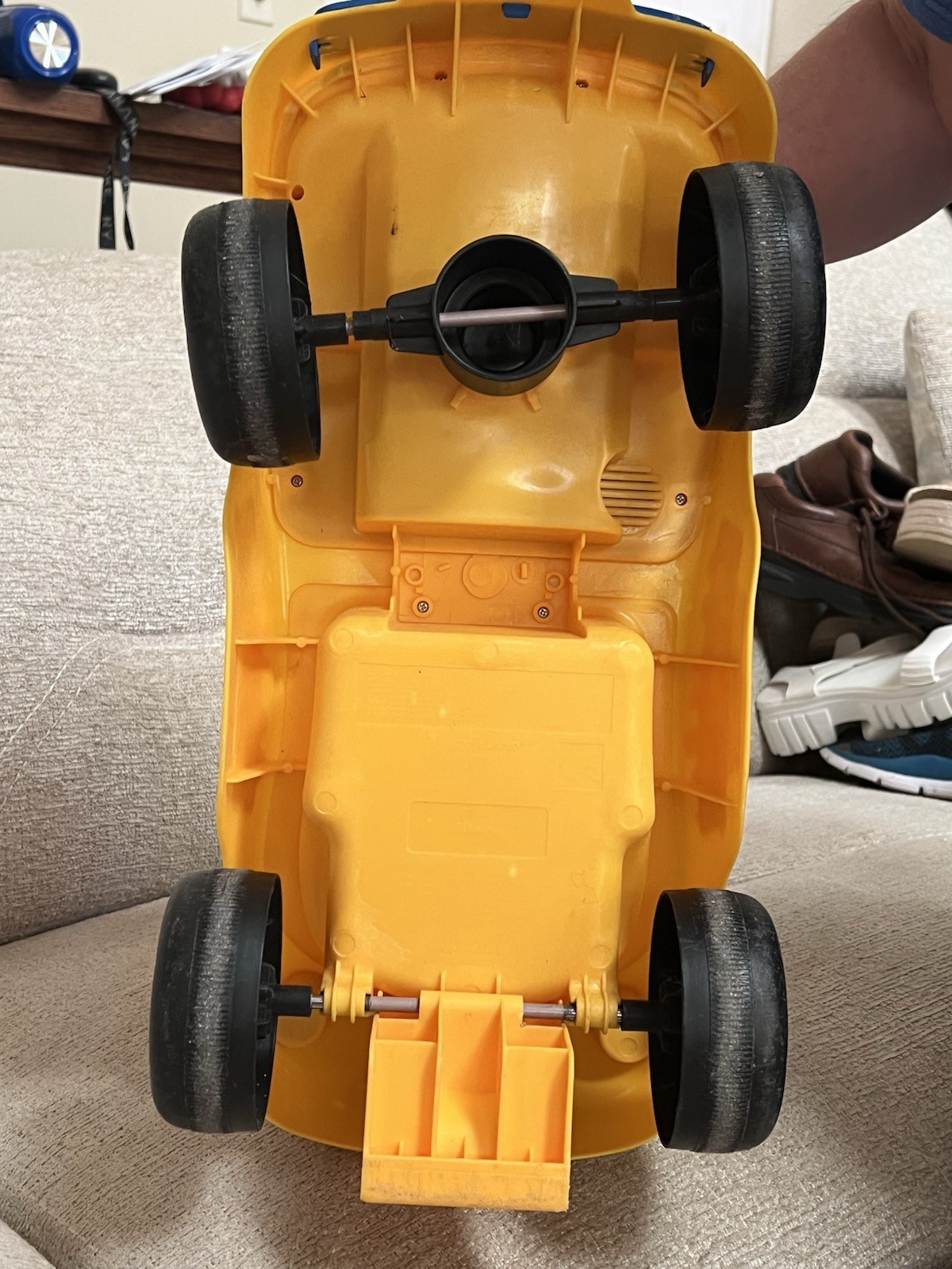 Vintage Kiddie land Disney Mickey Mouse Activity Bus Ride On Or Walker
