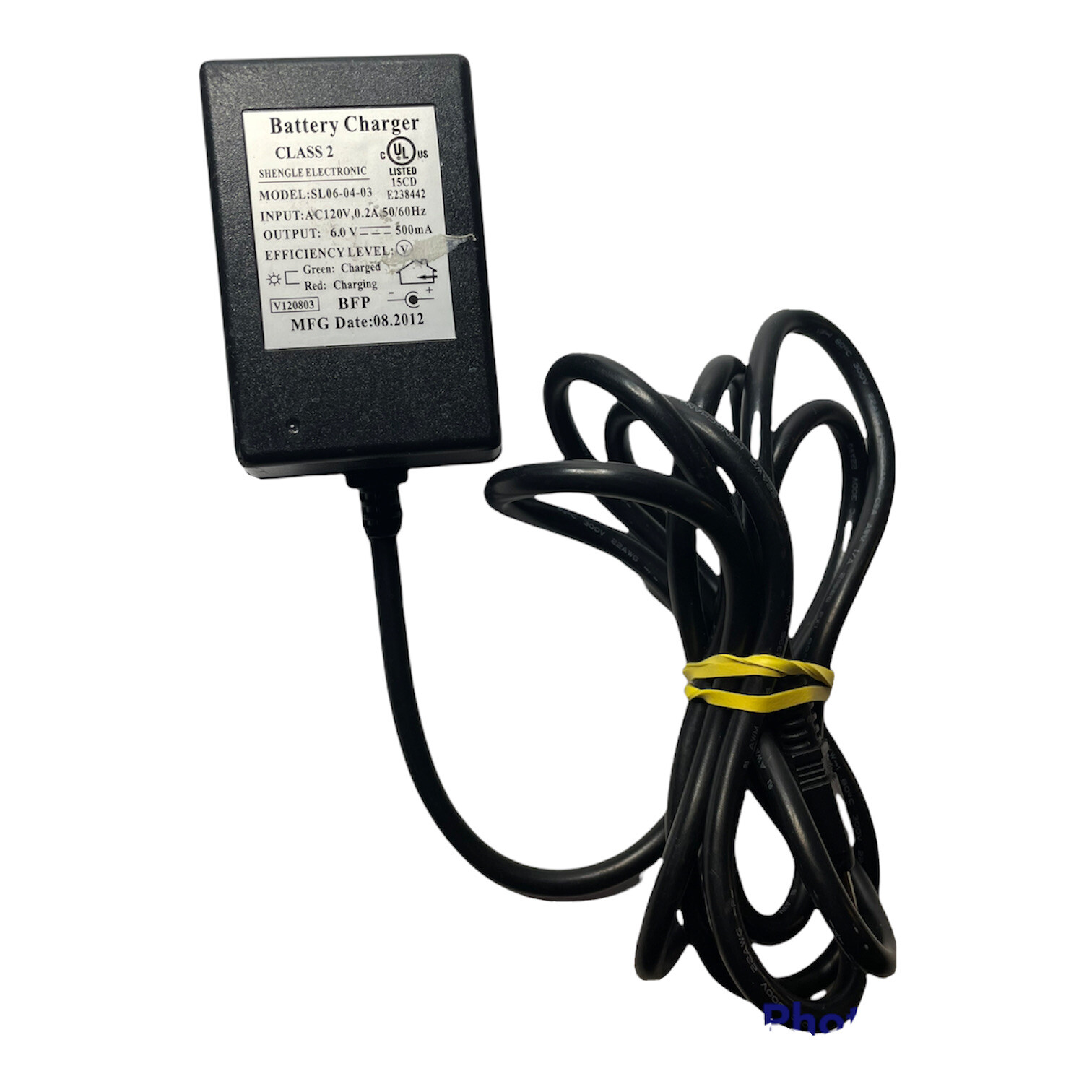 Shengle Electronic SL06-04-03 Battery Charger Kid Trax Motion Trends 6V .2A