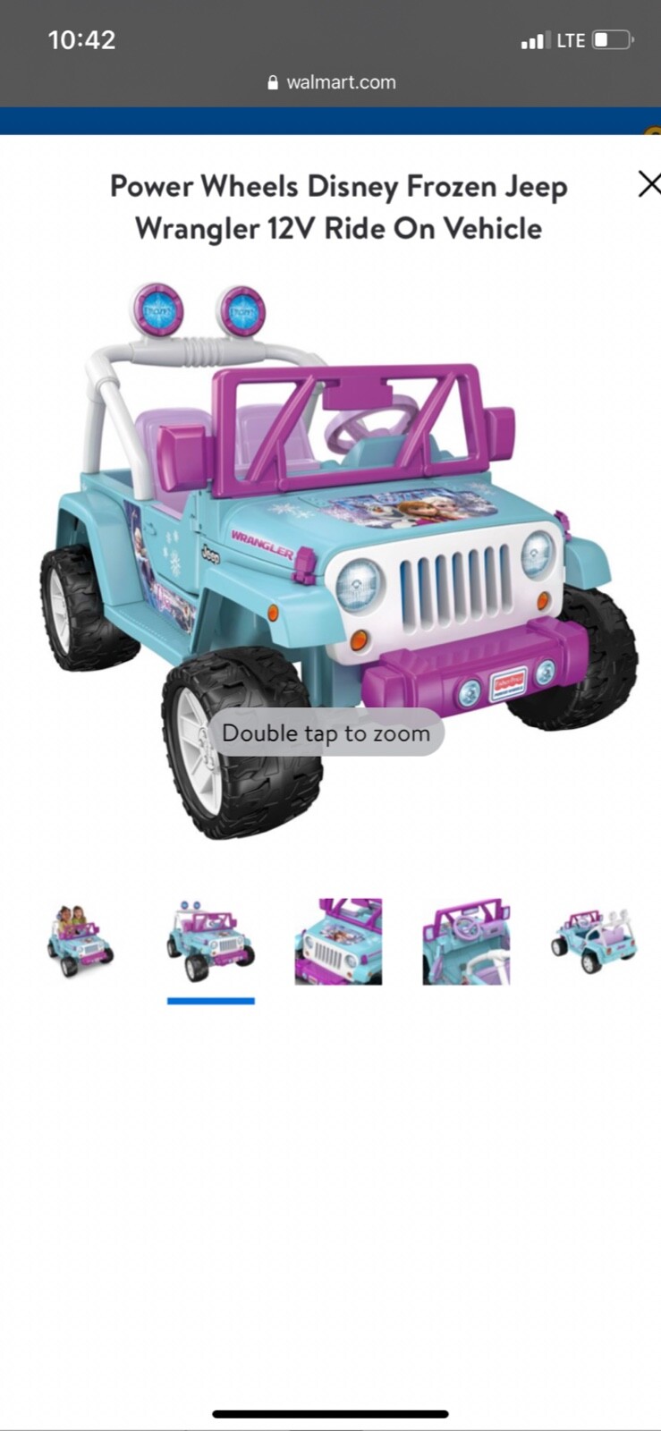 Power Wheels Disney Frozen Jeep
