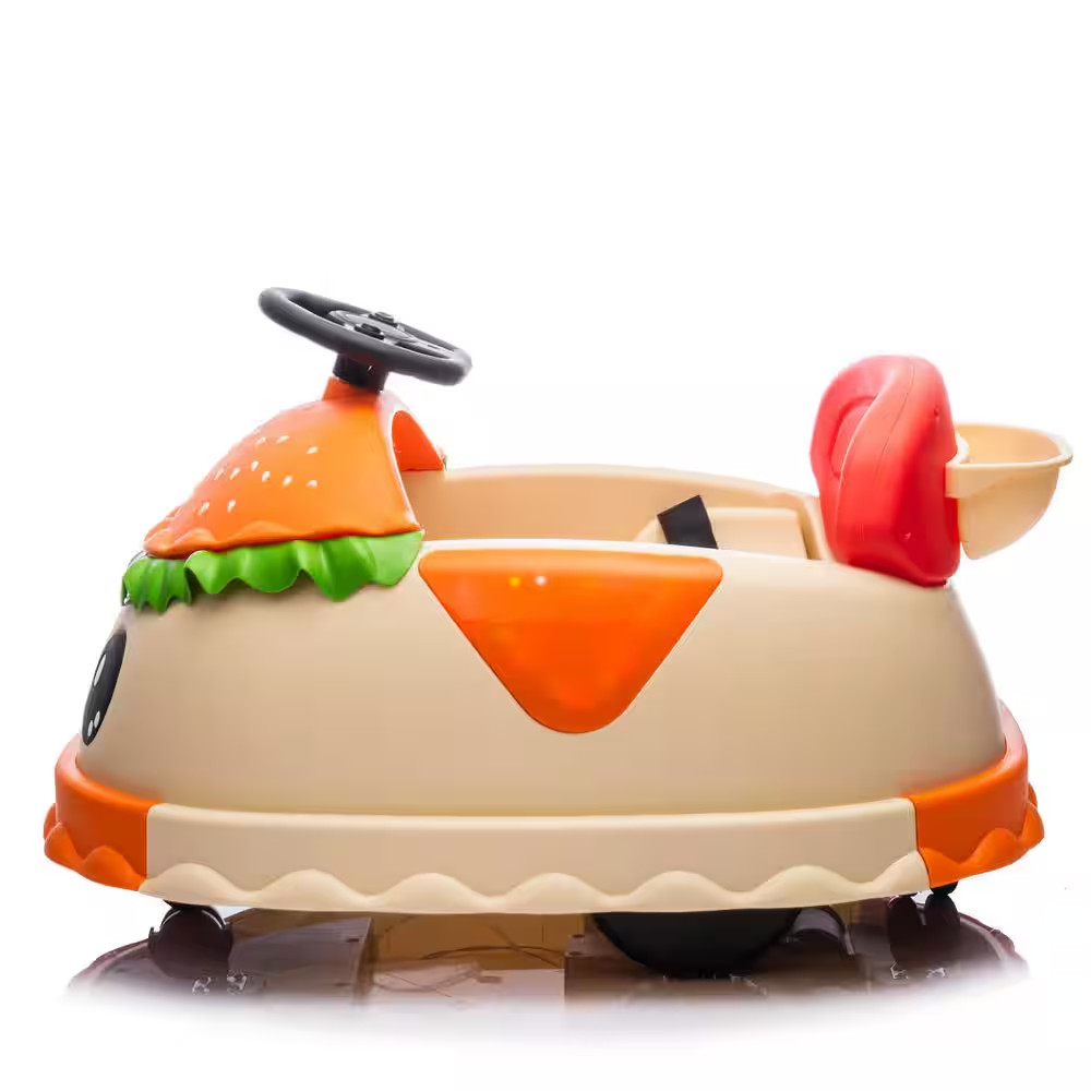 12V Hamburger Design Kids Ride on Electric Bumper Car with Parents Control