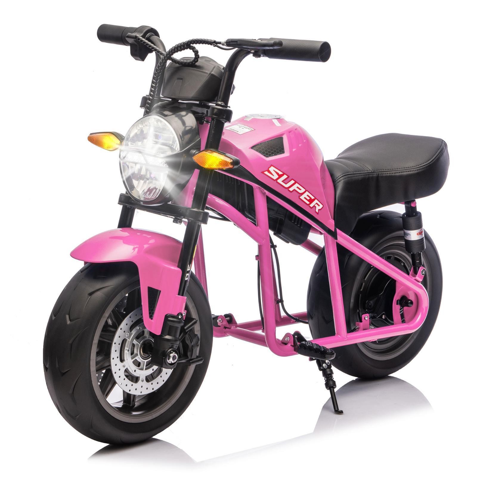 14in EVA Wheels Kids Electric Motorcycle 24V Riding Toy Muscle Bike for Boys and