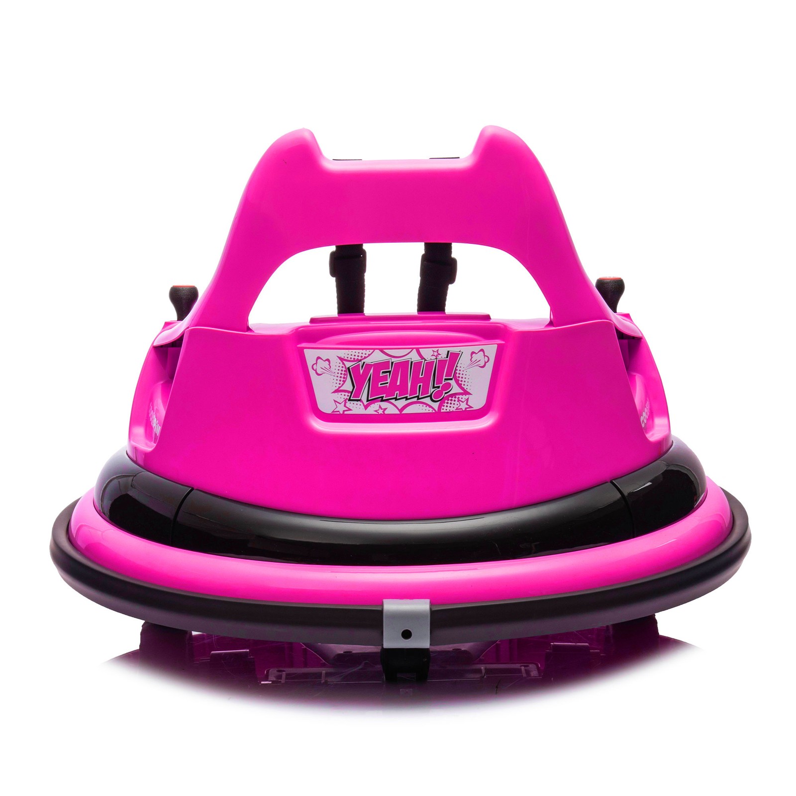 12V Ride on Bumper Car for Kids Electric Car for Kids 1.5-5 Years Old LED Pink