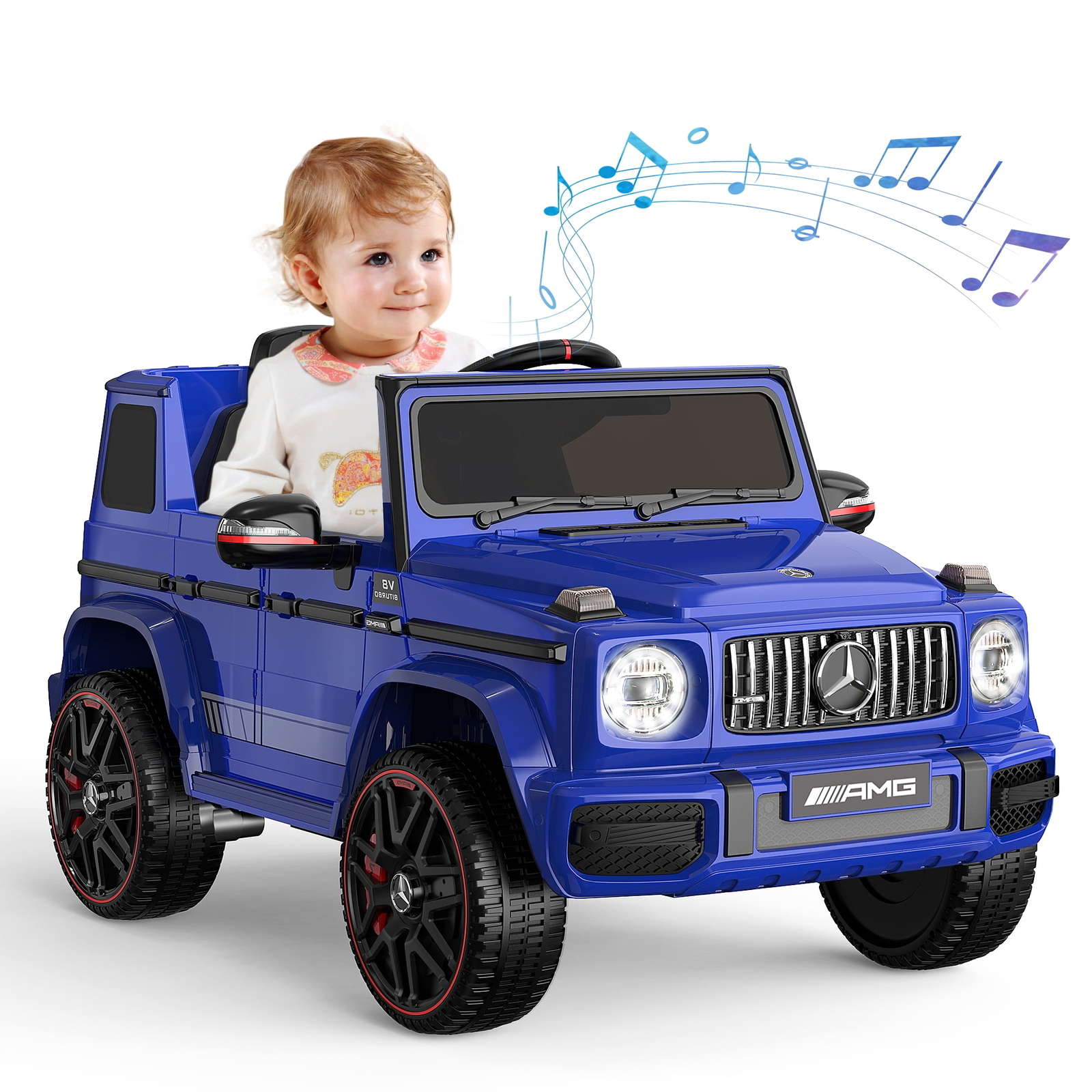 12V Mercedes Benz G63 G-Class G Wagon Ride On Toy w/ Remote Control LED Music