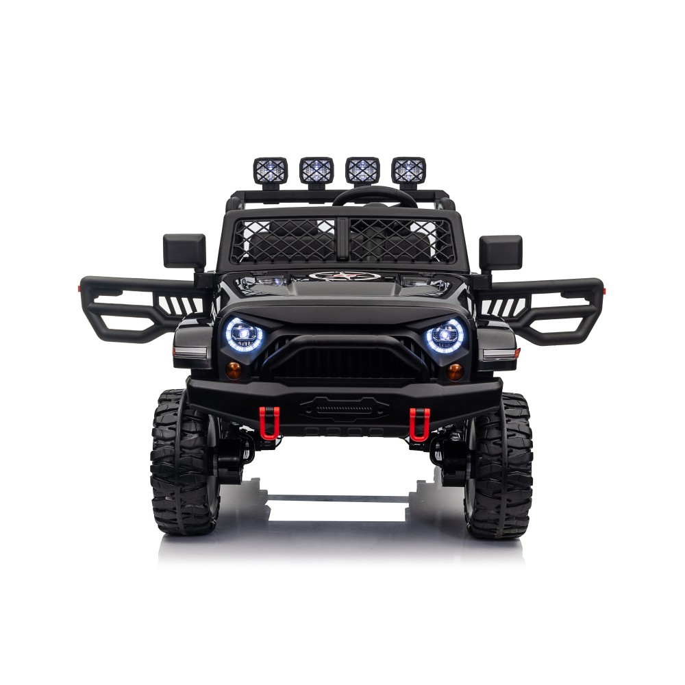 2-Seater 4WD Ride-On Jeep w/ Remote, LED & Music – 75W Motor for Big Kids 3+