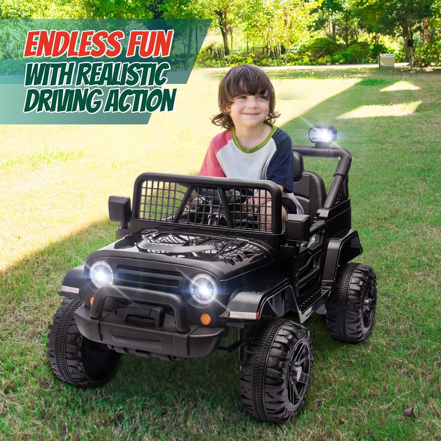 12V Kids Ride on Truck with Remote ,Battery Powered Kids Car, Electric Play Car