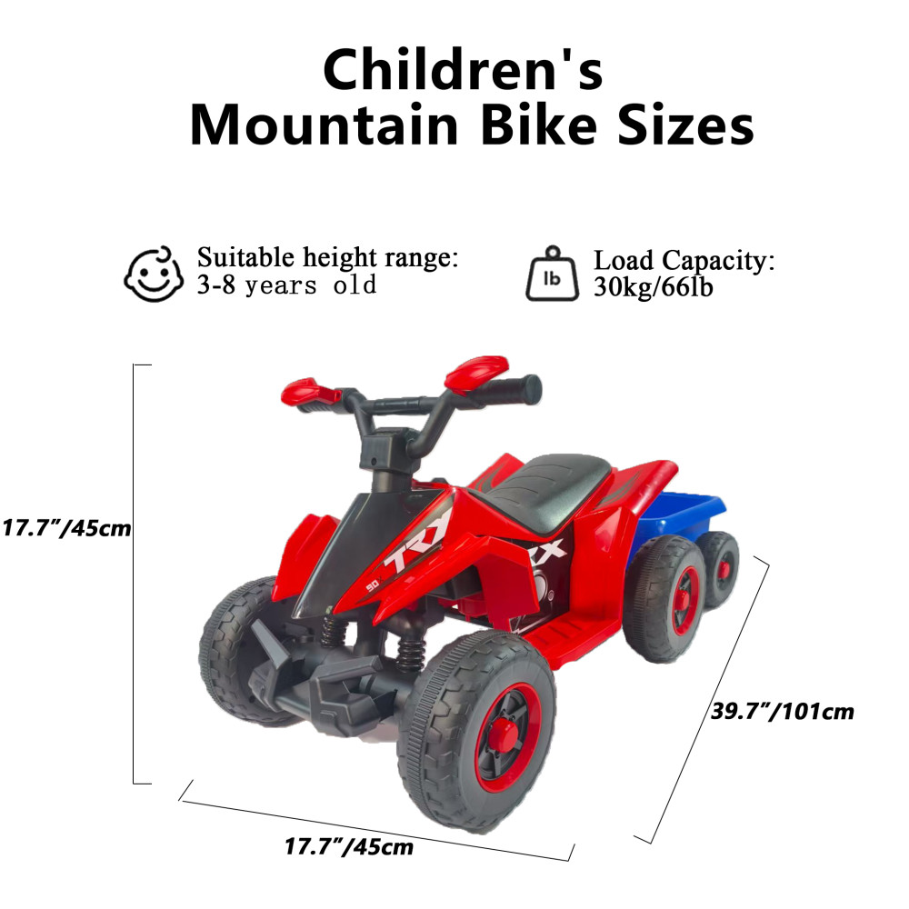 Ride on Toys for Toddlers 1.5-4 Years old, With Rear Bucket Electric Vehicle