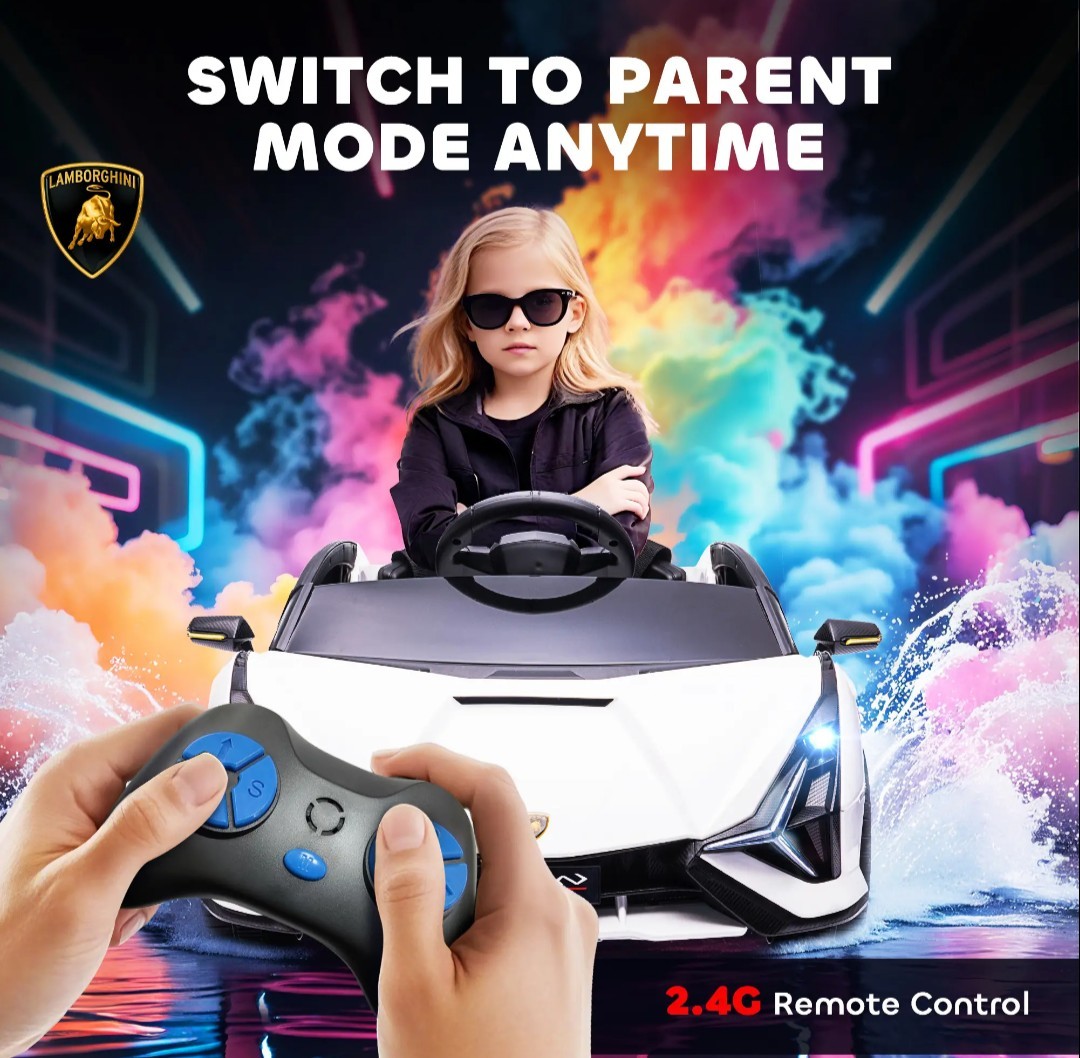 White Lamborghini Ride On Toy