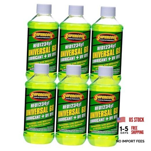 48663-8D234yf EV Electric Vehicle POE 68 Viscosity with UV Dye 8oz-Pack 1