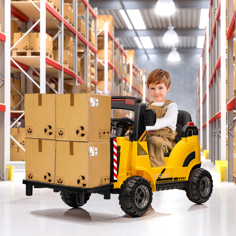 12V Kids Ride on Car Forklift Electric Remote Control Toy 2 Speed for Boy &Girls