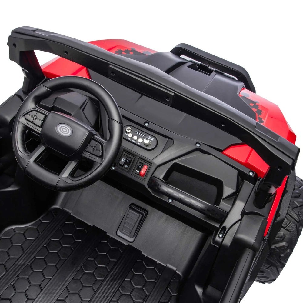 24V 4WD KIDS RIDE ON ELECTRIC UTV CAR 480W 4X POWERFUL MOTORS,2 SEATER LIGHTS+RC