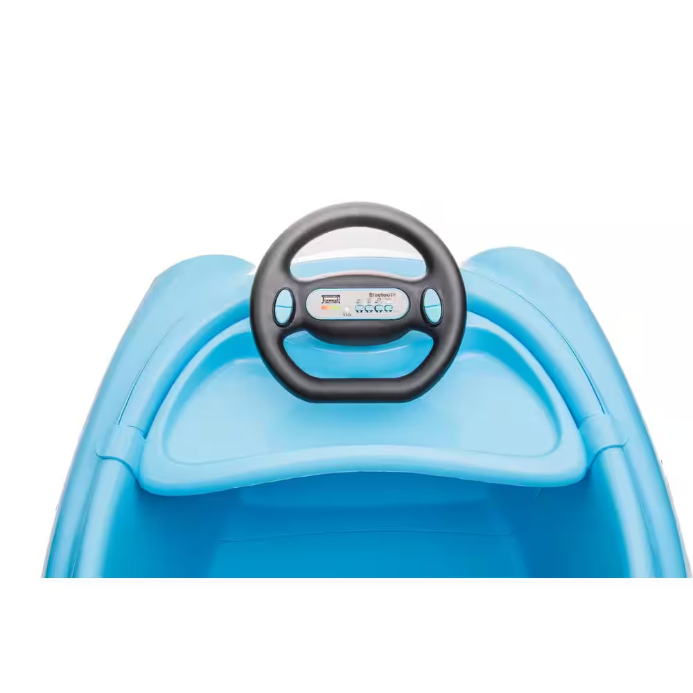 12-Volt Bumper Car Dual Drive for Kids 1-6-Years Old Electric Car W/Pushrod Dinn